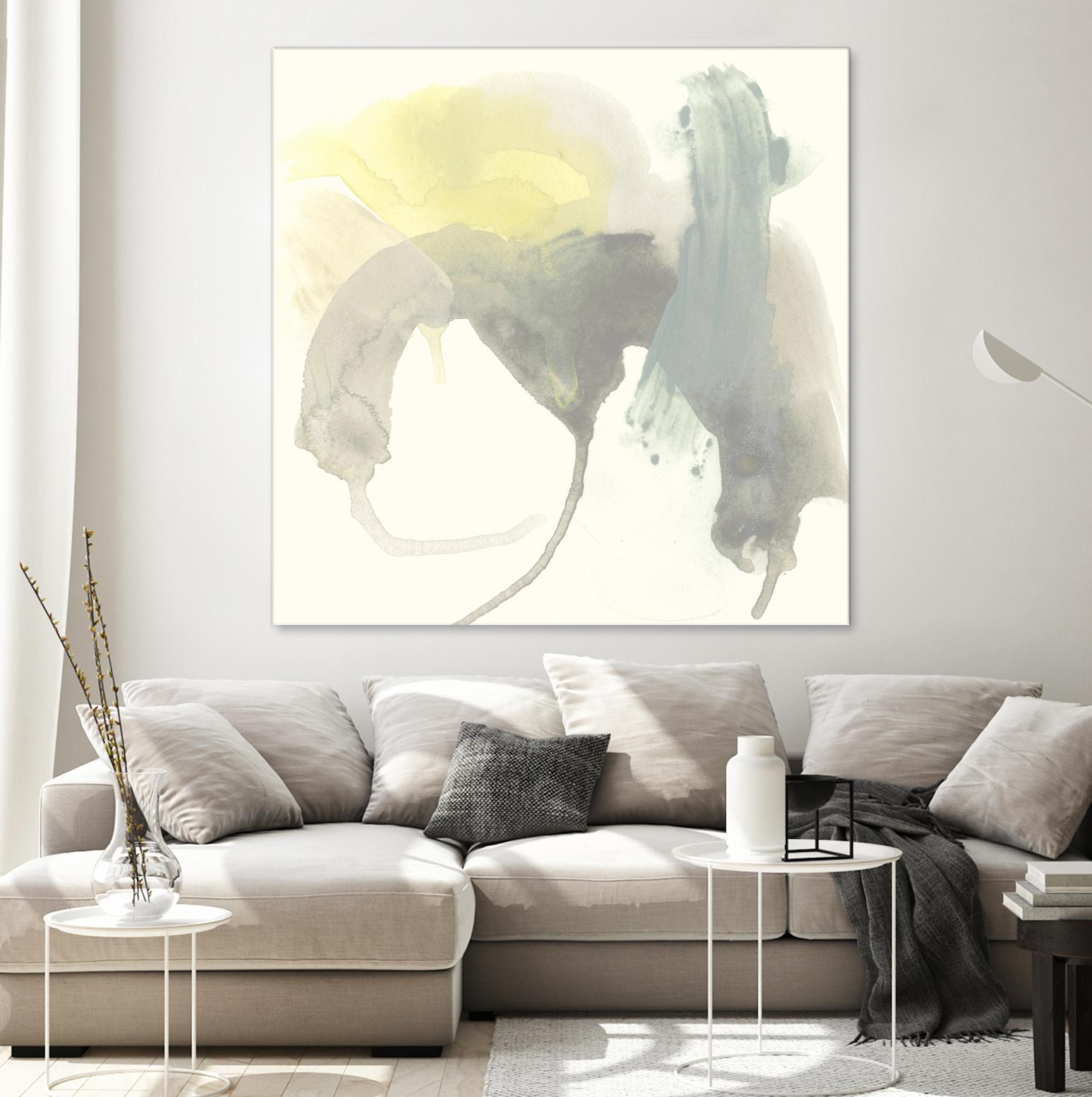 Lunar Sunrise III by June Erica Vess on GIANT ART - yellow abstract