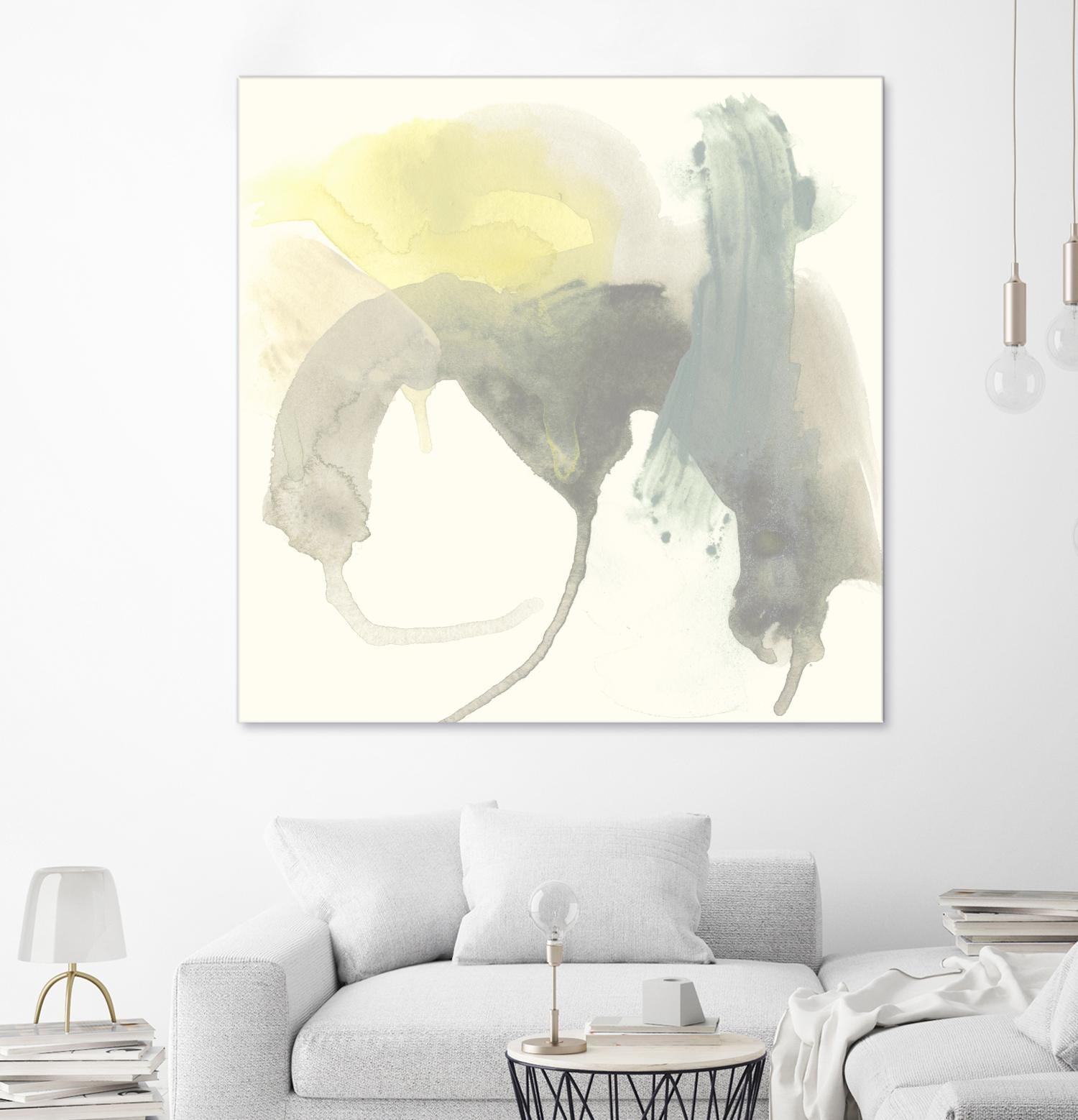 Lunar Sunrise III by June Erica Vess on GIANT ART - yellow abstract