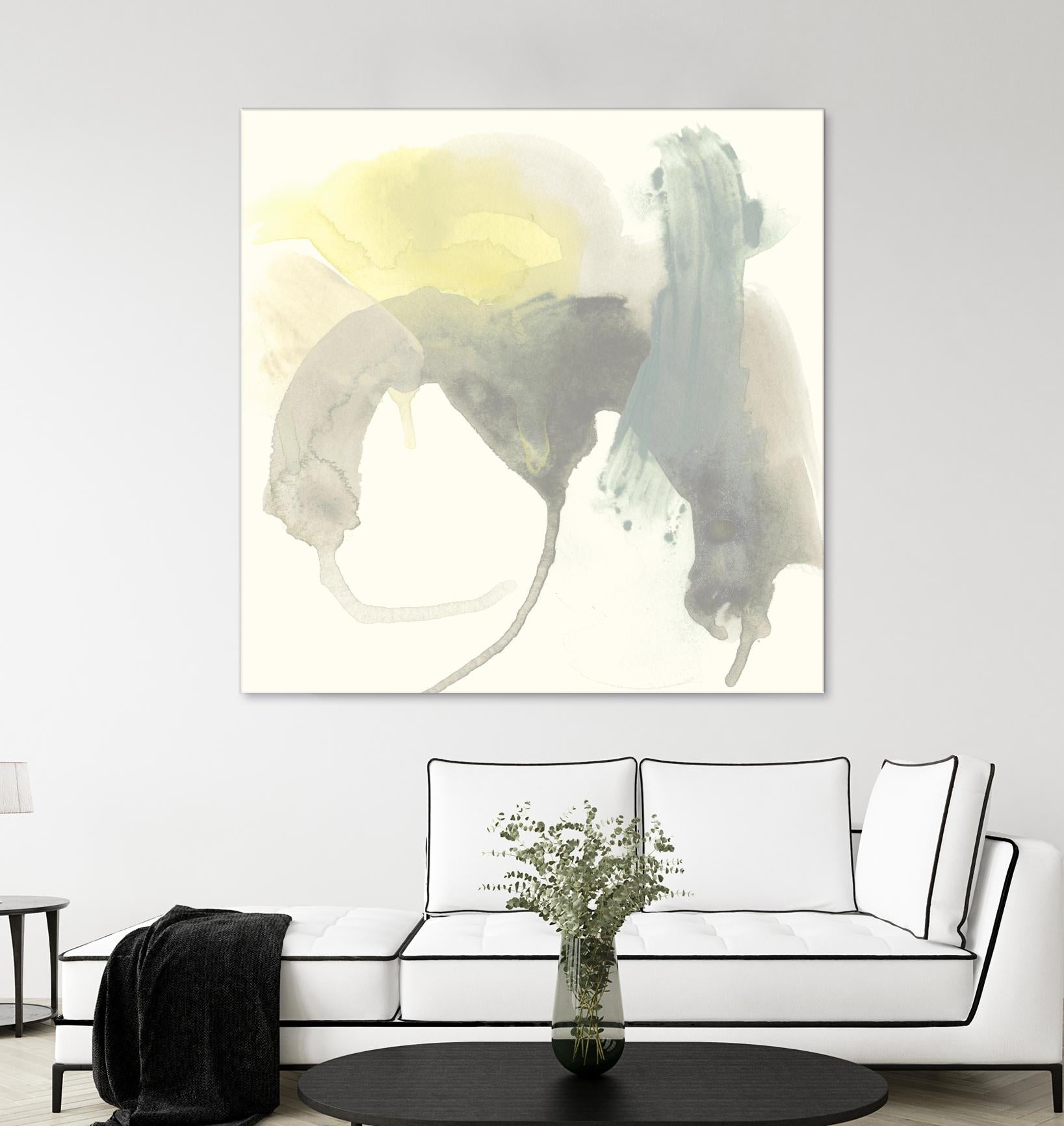 Lunar Sunrise III by June Erica Vess on GIANT ART - yellow abstract