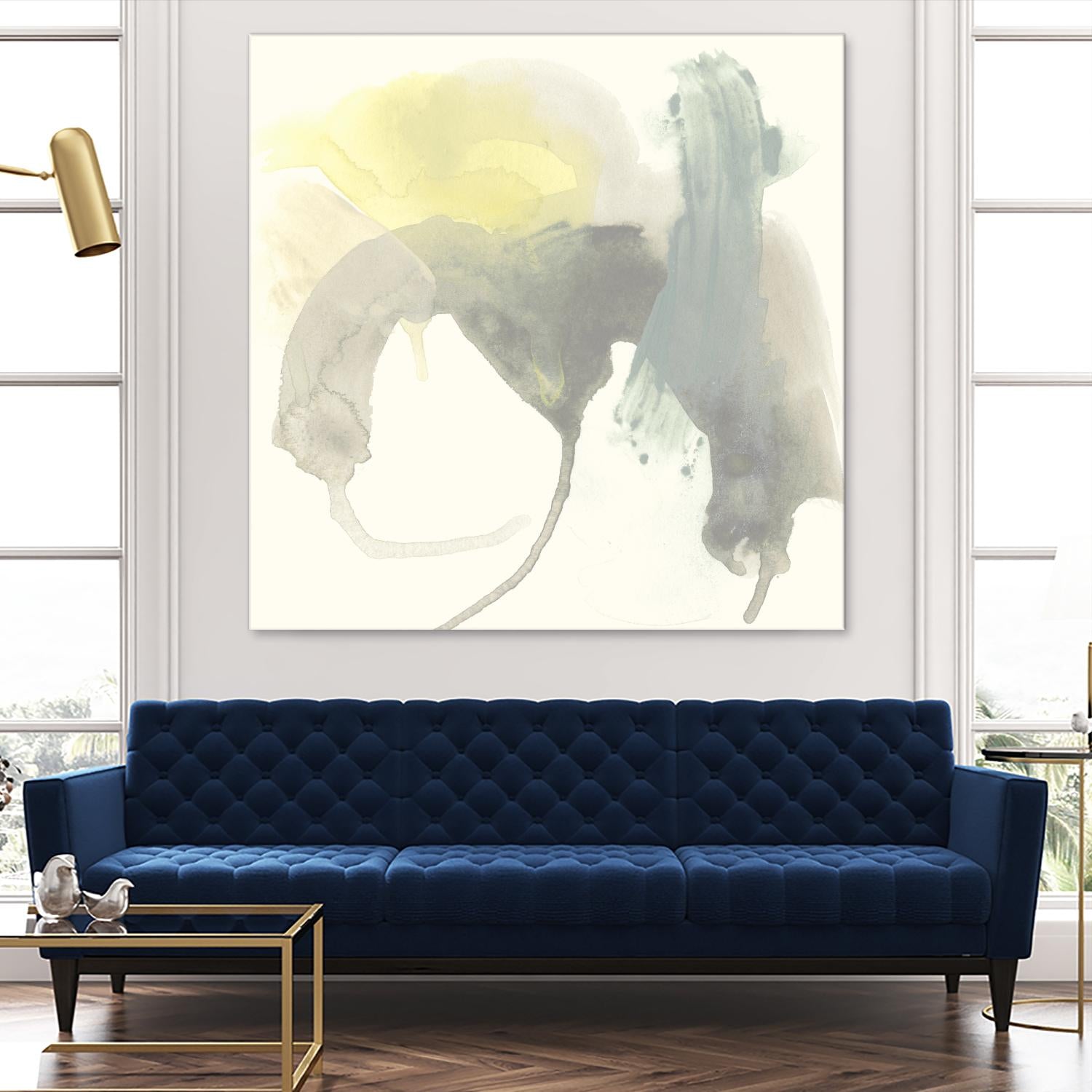 Lunar Sunrise III by June Erica Vess on GIANT ART - yellow abstract