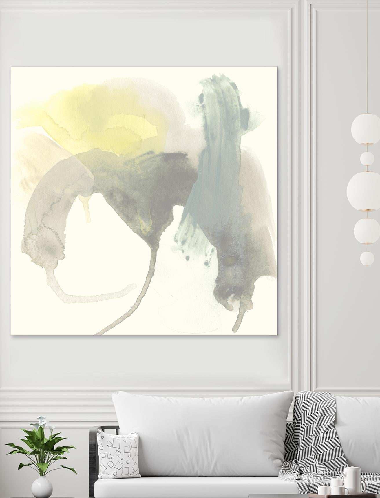 Lunar Sunrise III by June Erica Vess on GIANT ART - yellow abstract