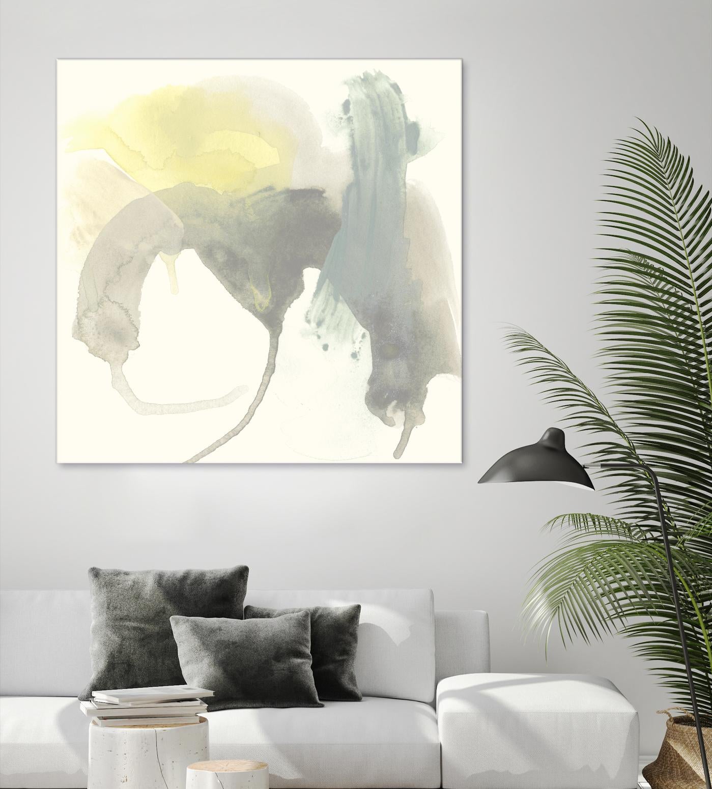 Lunar Sunrise III by June Erica Vess on GIANT ART - yellow abstract