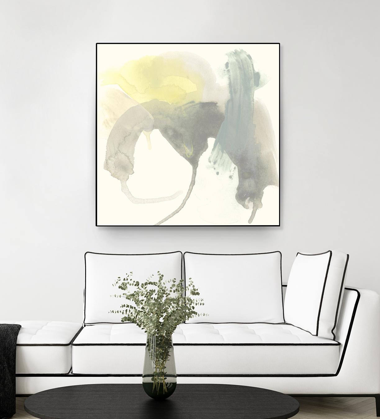 Lunar Sunrise III by June Erica Vess on GIANT ART - yellow abstract