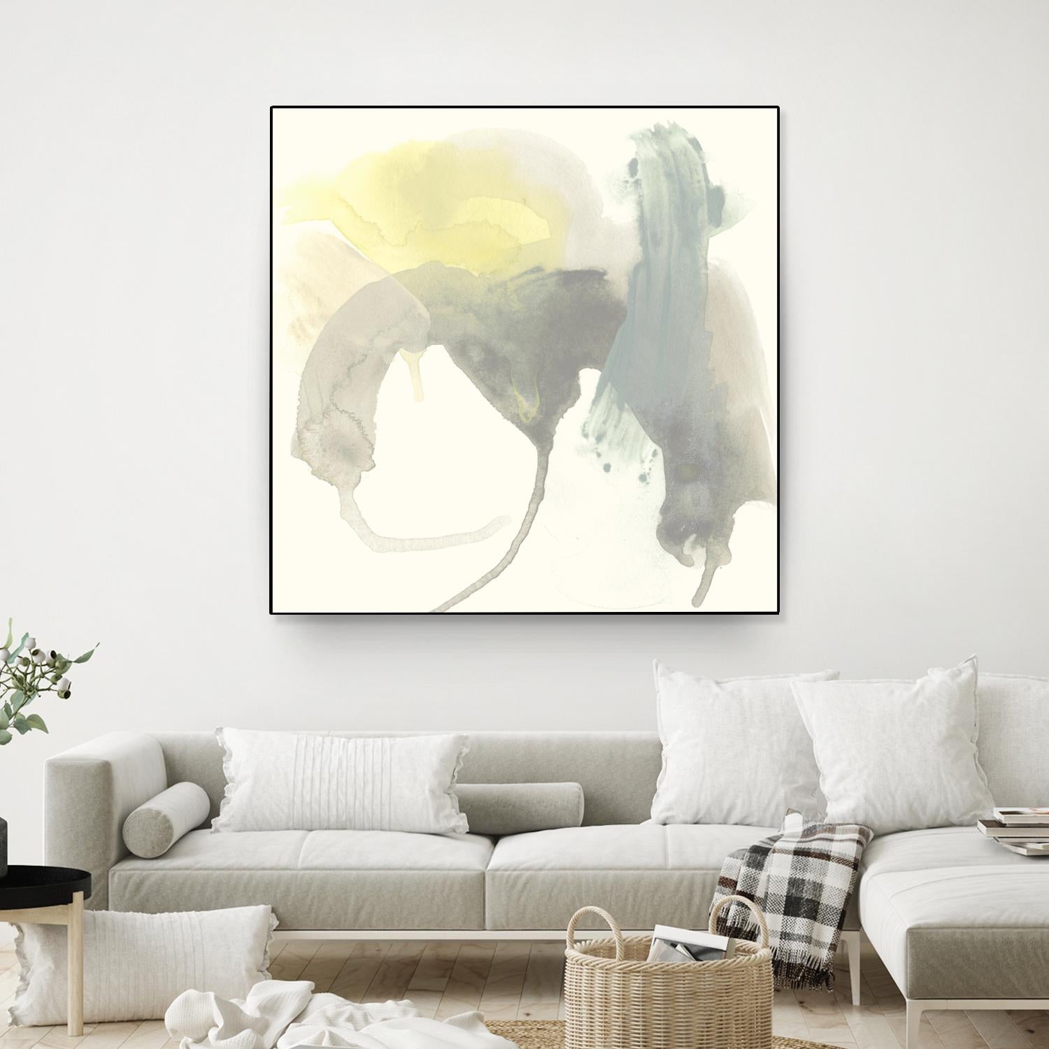 Lunar Sunrise III by June Erica Vess on GIANT ART - yellow abstract