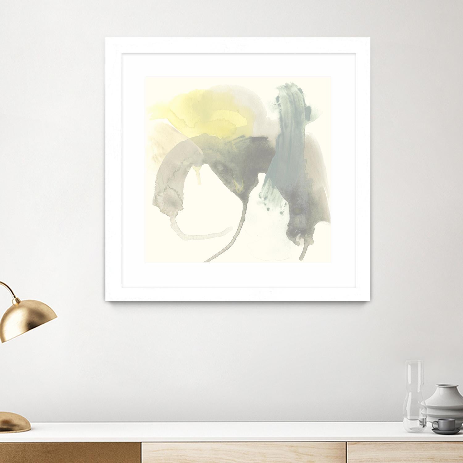 Lunar Sunrise III by June Erica Vess on GIANT ART - yellow abstract