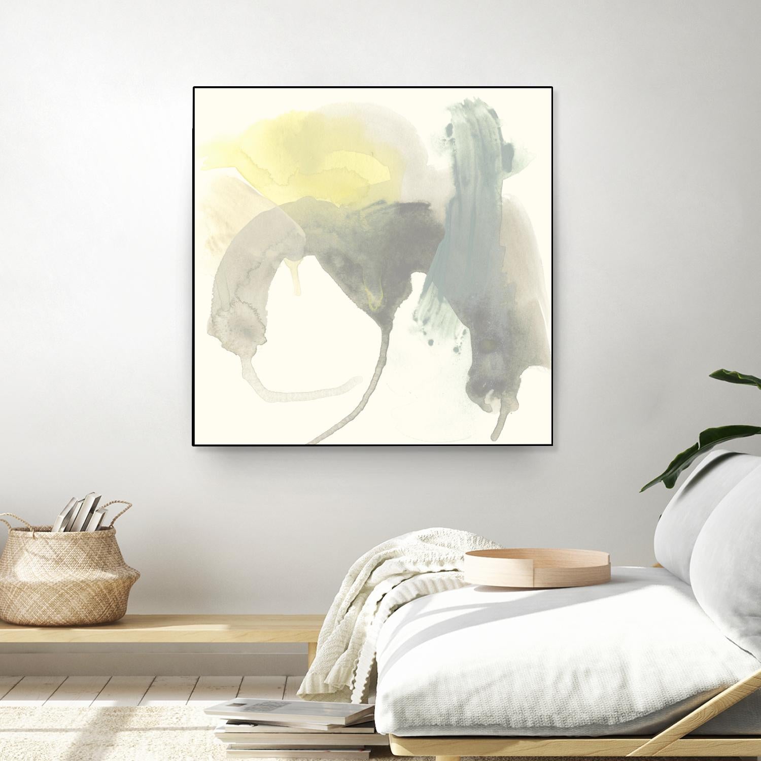 Lunar Sunrise III by June Erica Vess on GIANT ART - yellow abstract