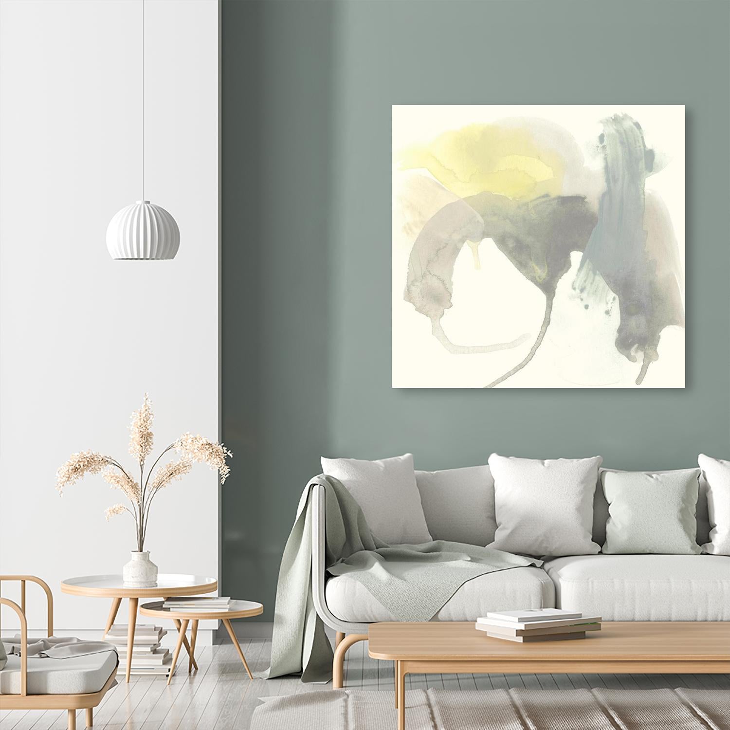 Lunar Sunrise III by June Erica Vess on GIANT ART - yellow abstract