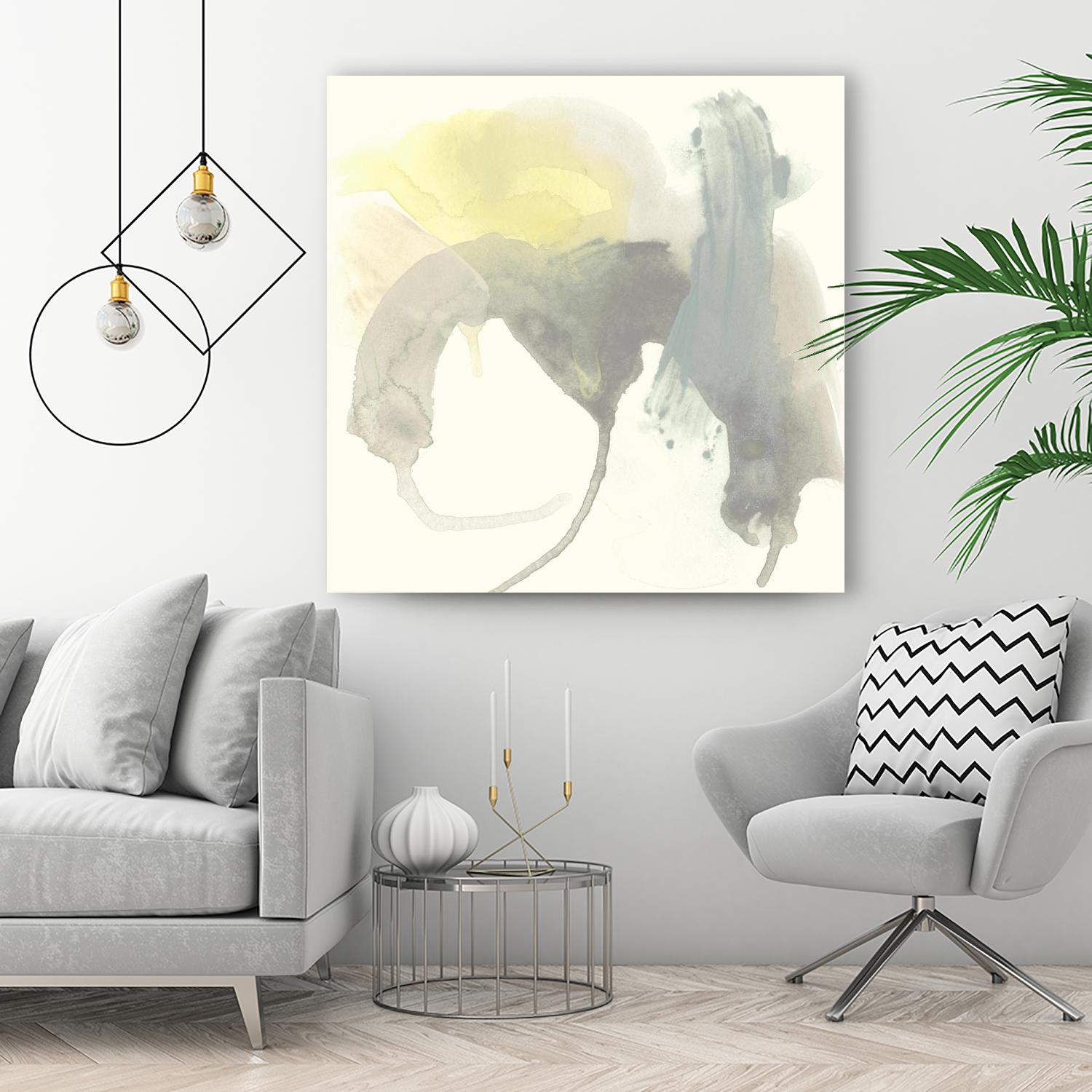 Lunar Sunrise III by June Erica Vess on GIANT ART - yellow abstract