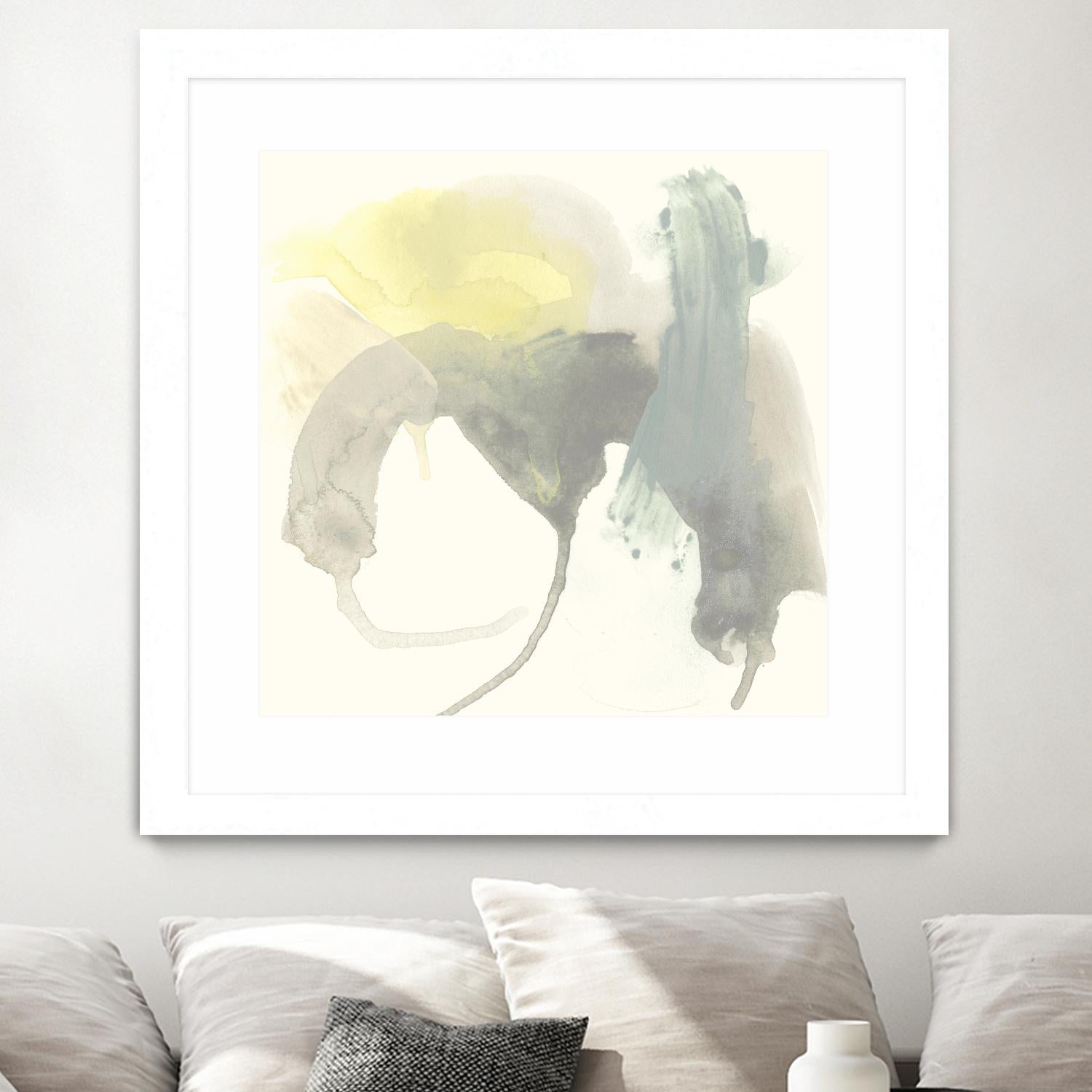Lunar Sunrise III by June Erica Vess on GIANT ART - yellow abstract