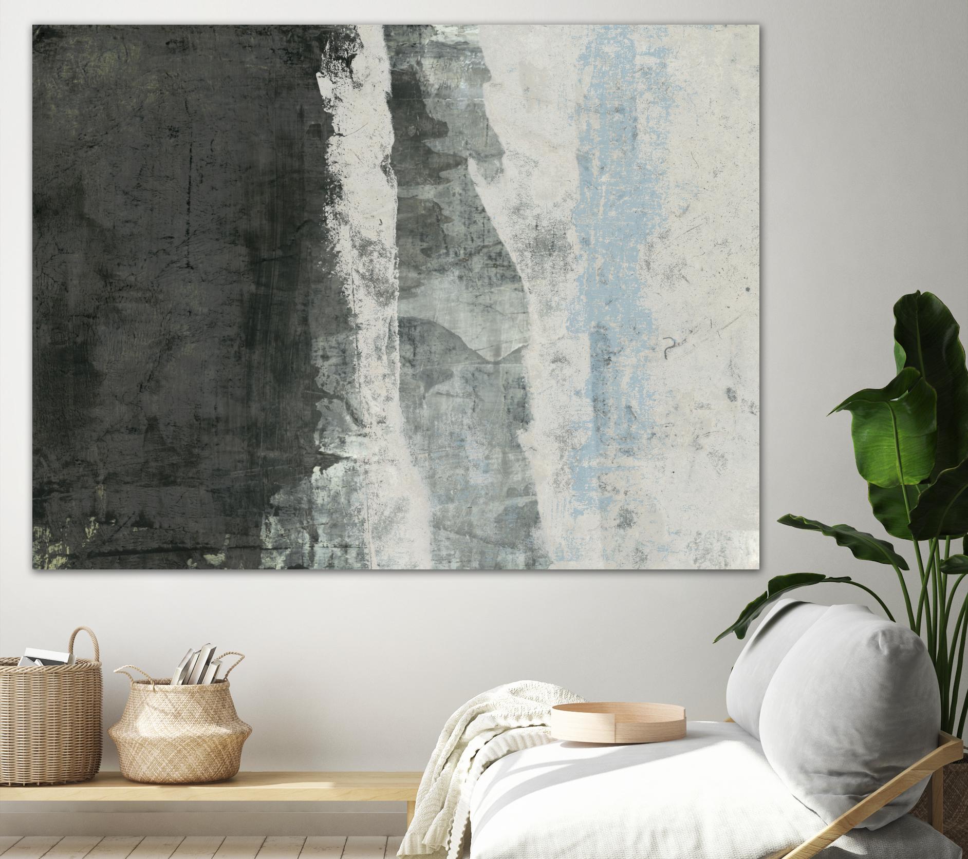 Black & Grey & Blue II by Studio W on GIANT ART - blue abstract