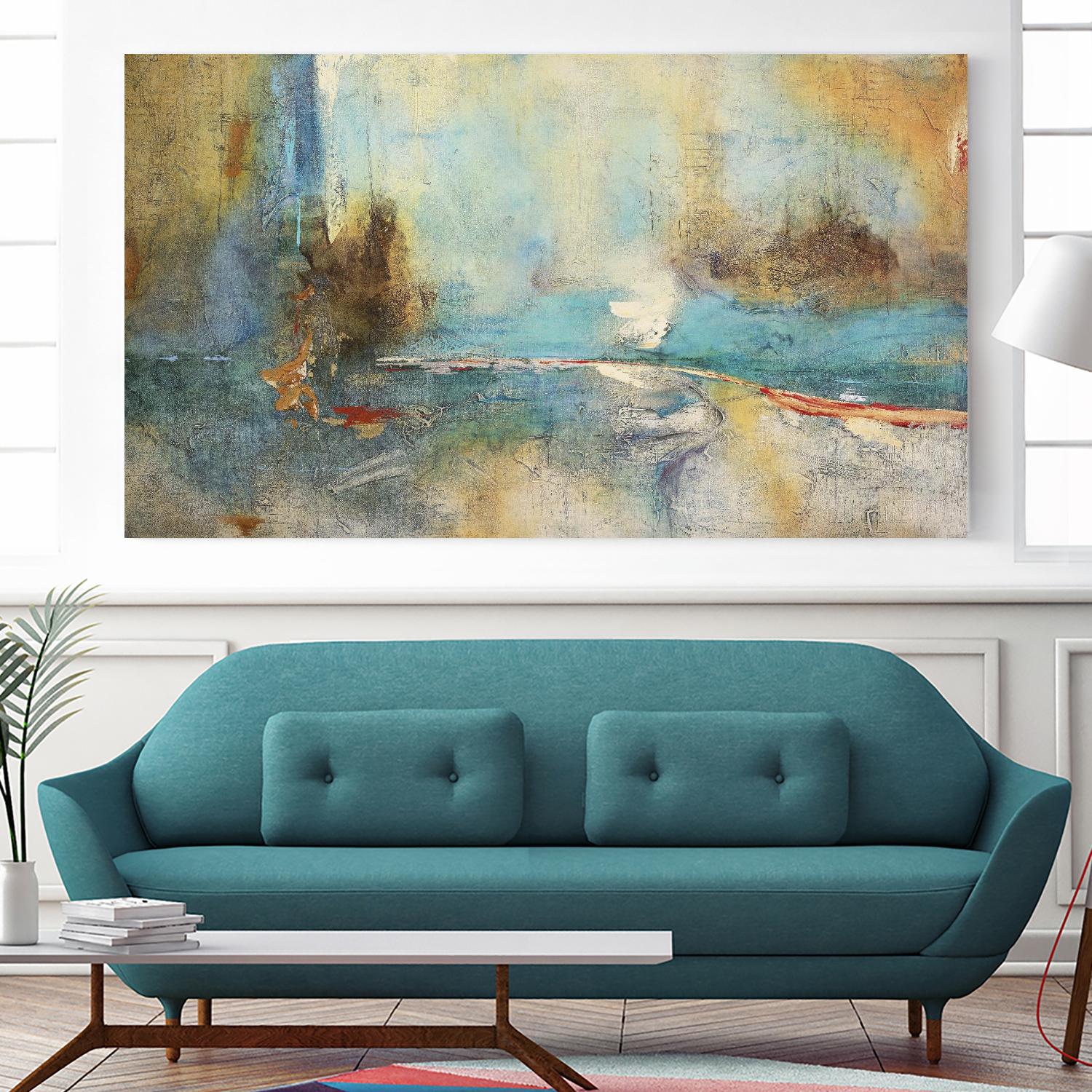 Sabiduria en Azul by Gabriela Villarreal on GIANT ART - blue abstract