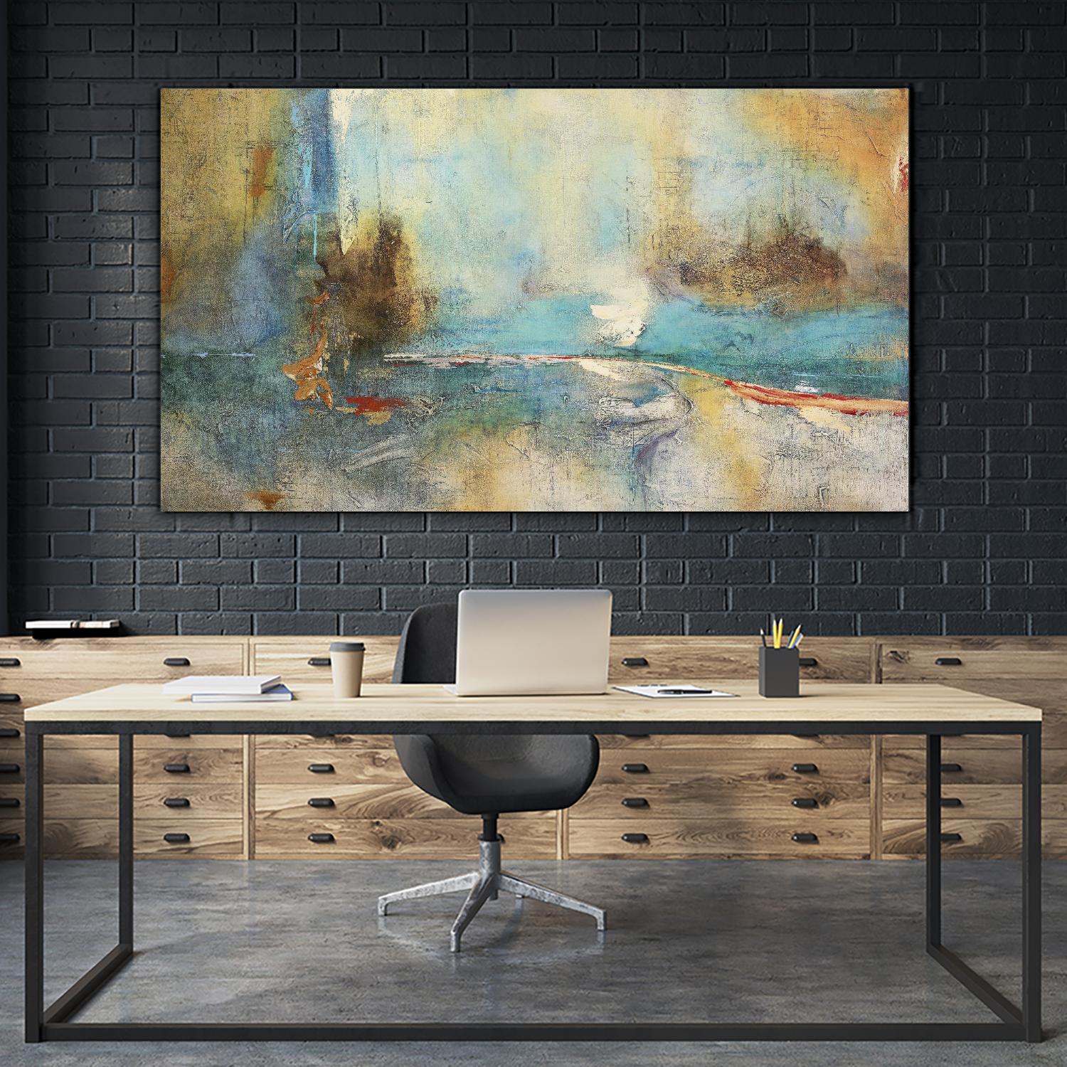 Sabiduria en Azul by Gabriela Villarreal on GIANT ART - blue abstract