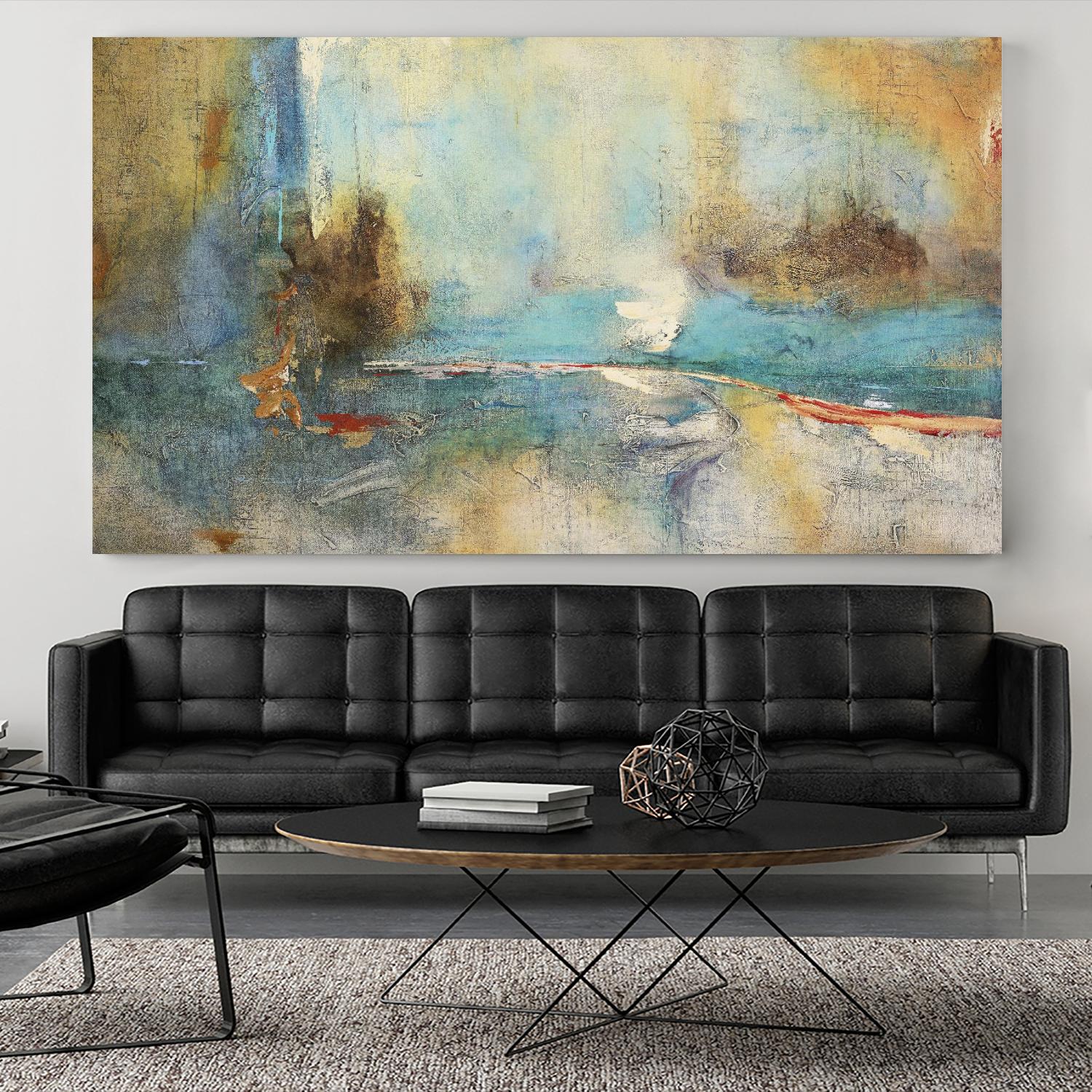 Sabiduria en Azul by Gabriela Villarreal on GIANT ART - blue abstract