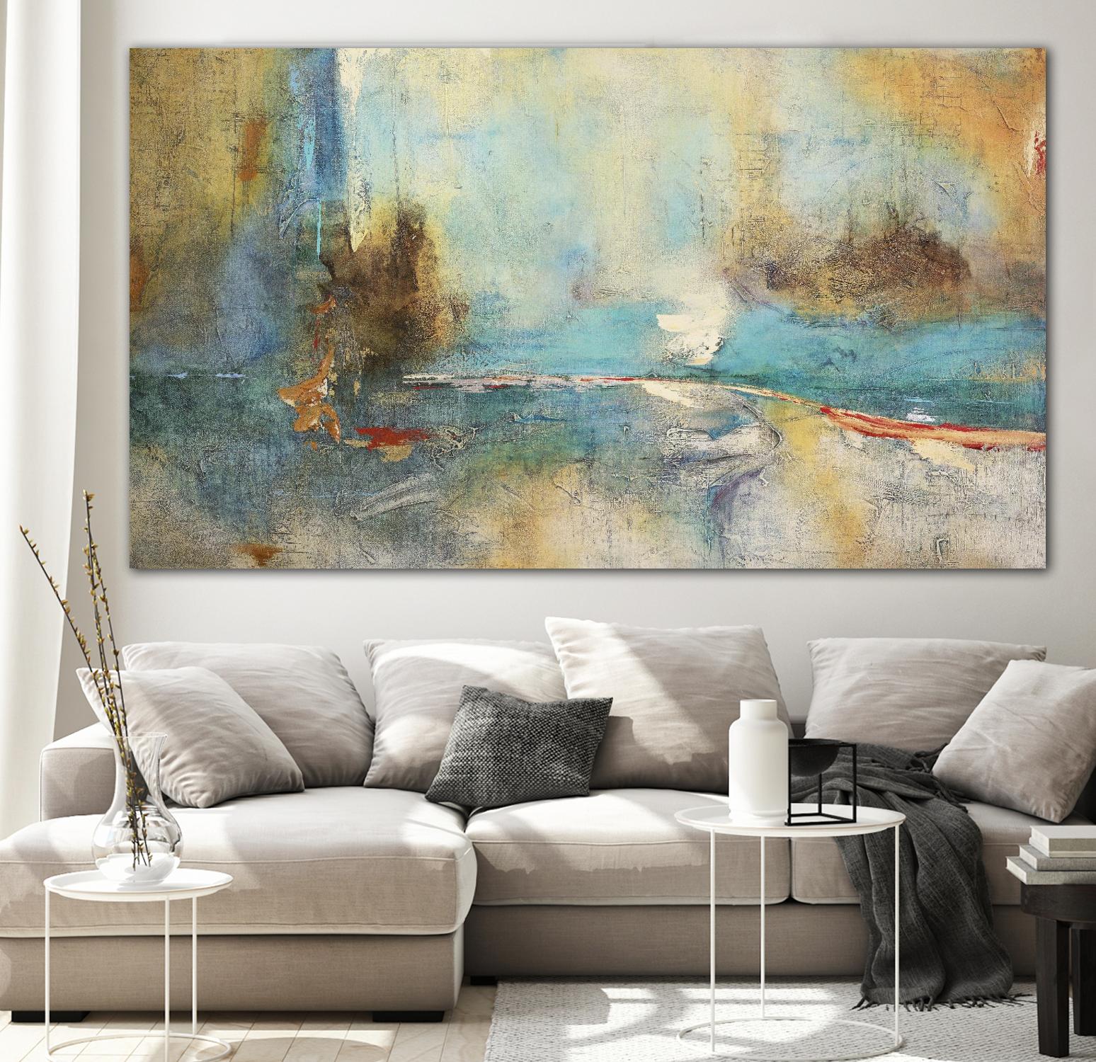 Sabiduria en Azul by Gabriela Villarreal on GIANT ART - blue abstract