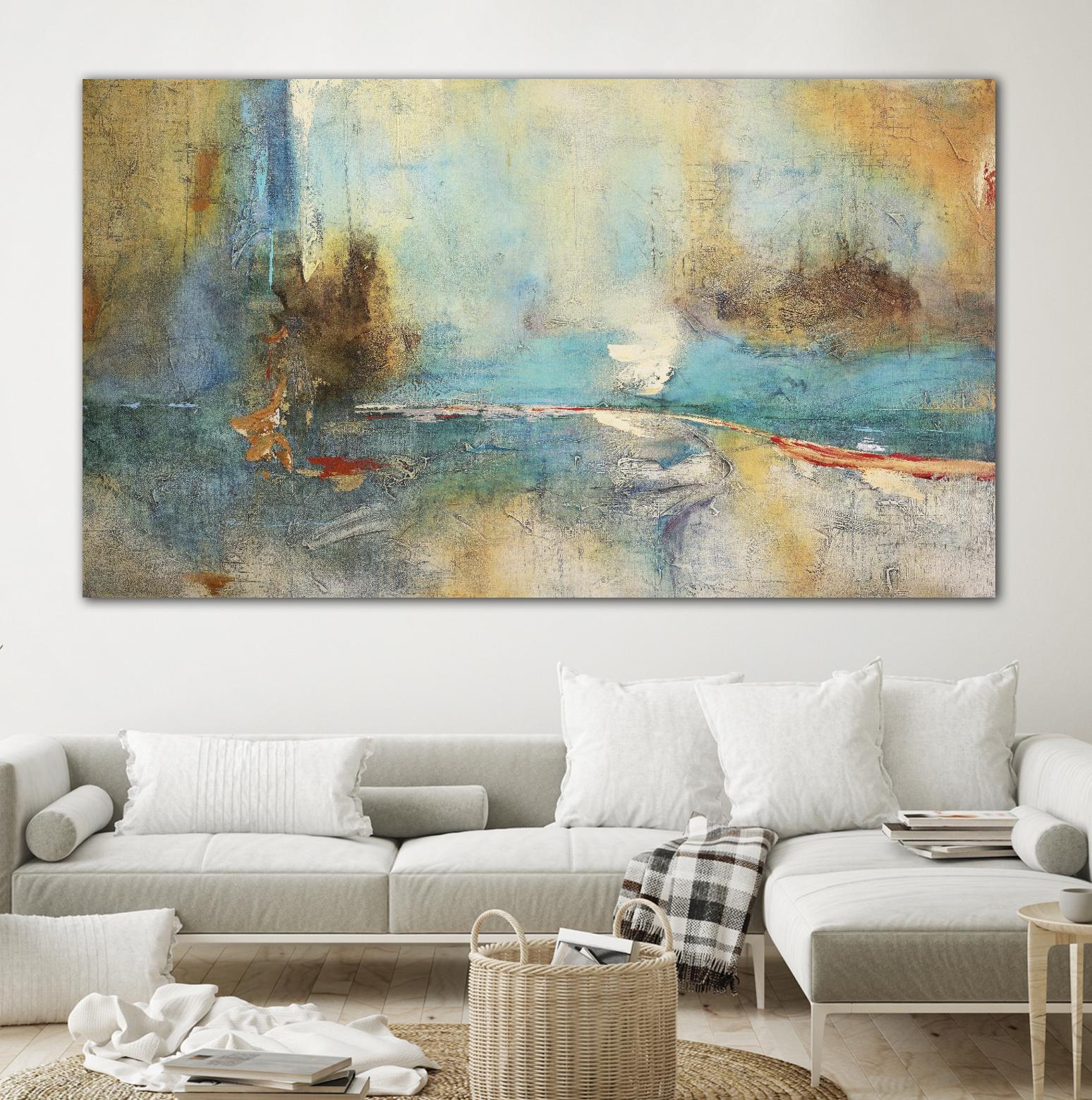 Sabiduria en Azul by Gabriela Villarreal on GIANT ART - blue abstract