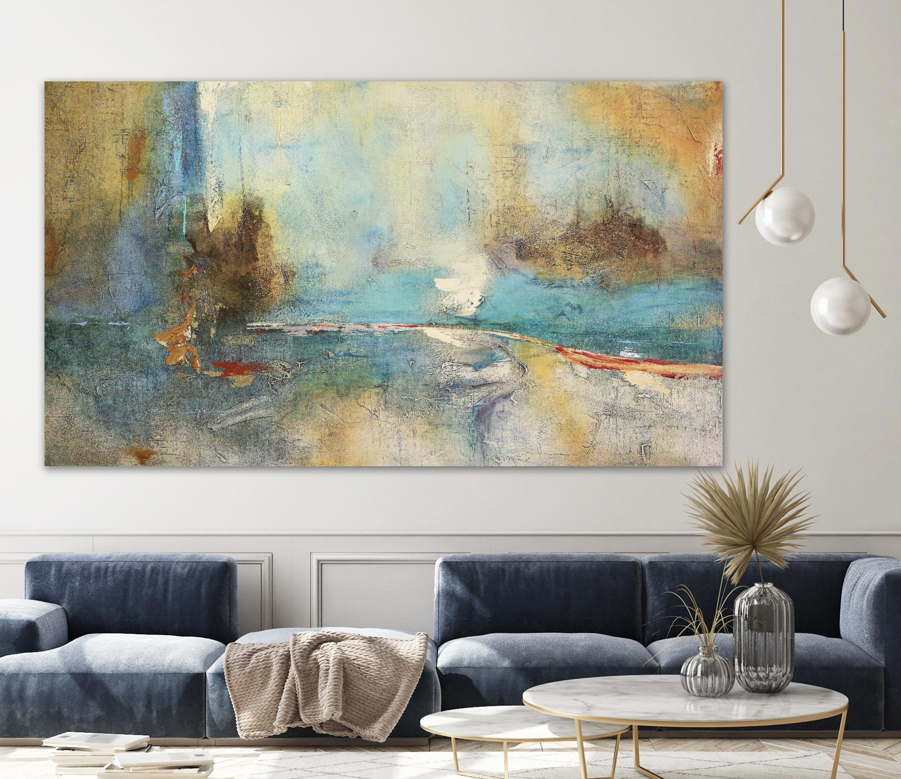 Sabiduria en Azul by Gabriela Villarreal on GIANT ART - blue abstract