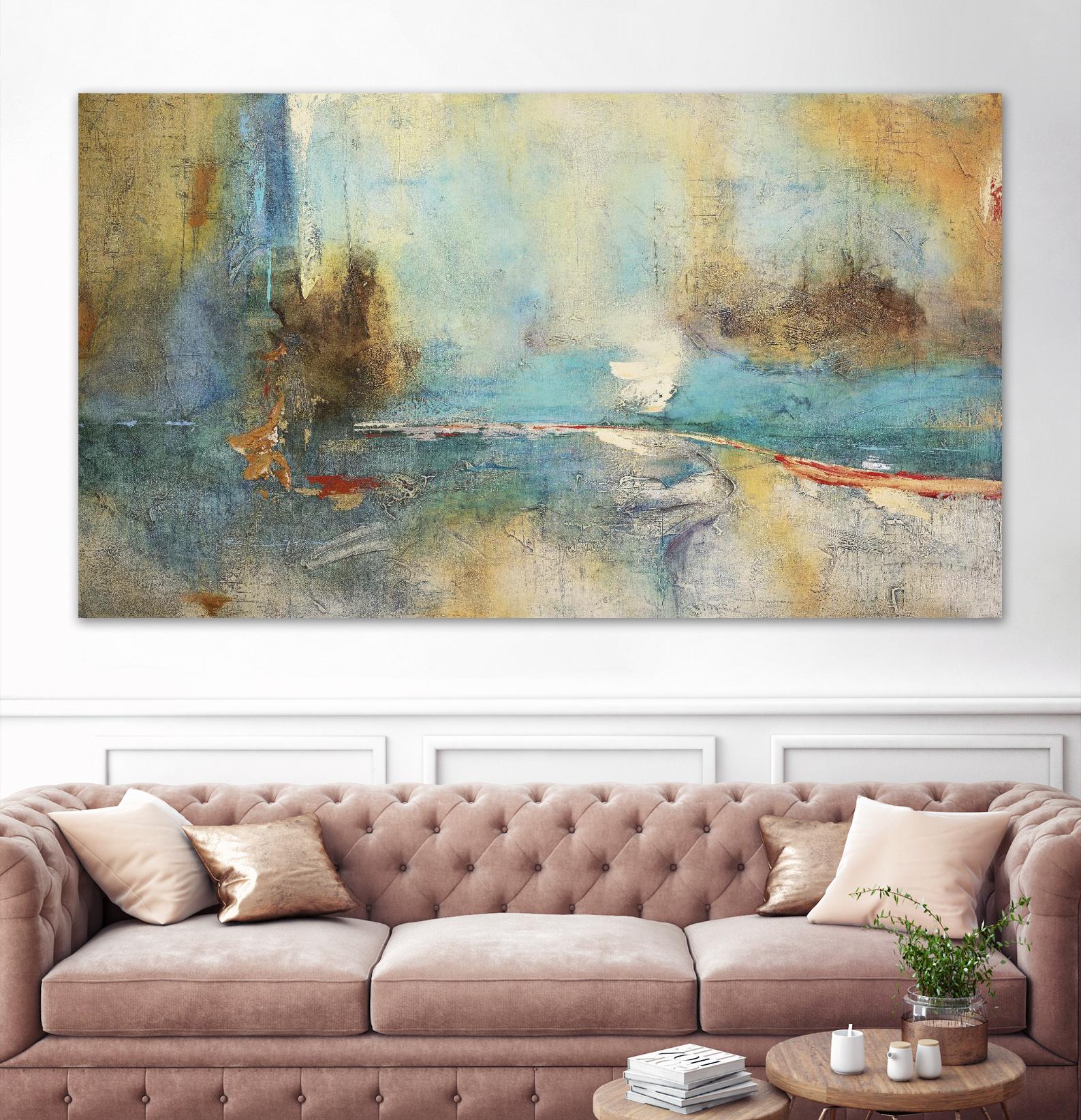 Sabiduria en Azul by Gabriela Villarreal on GIANT ART - blue abstract