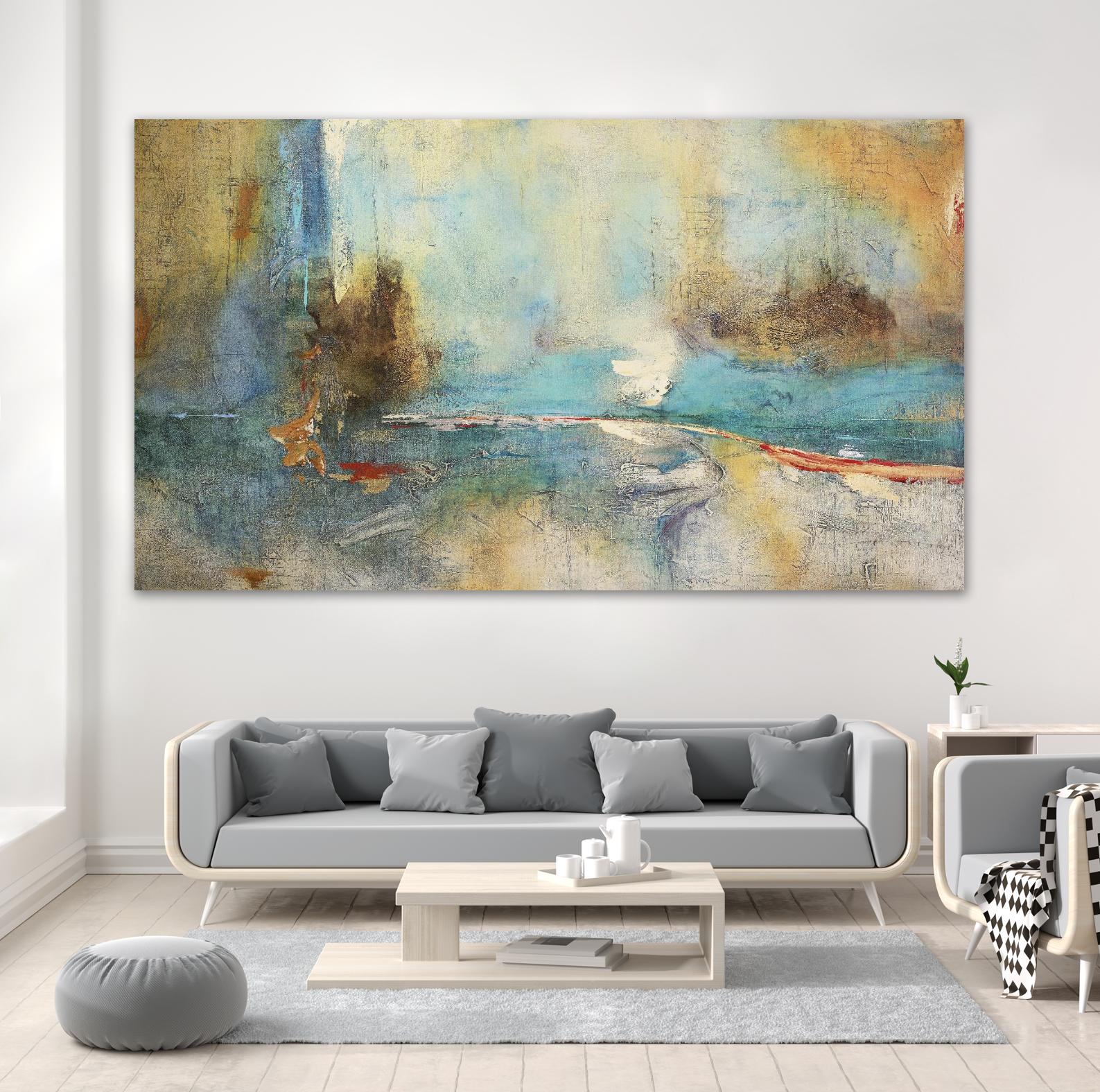 Sabiduria en Azul by Gabriela Villarreal on GIANT ART - blue abstract