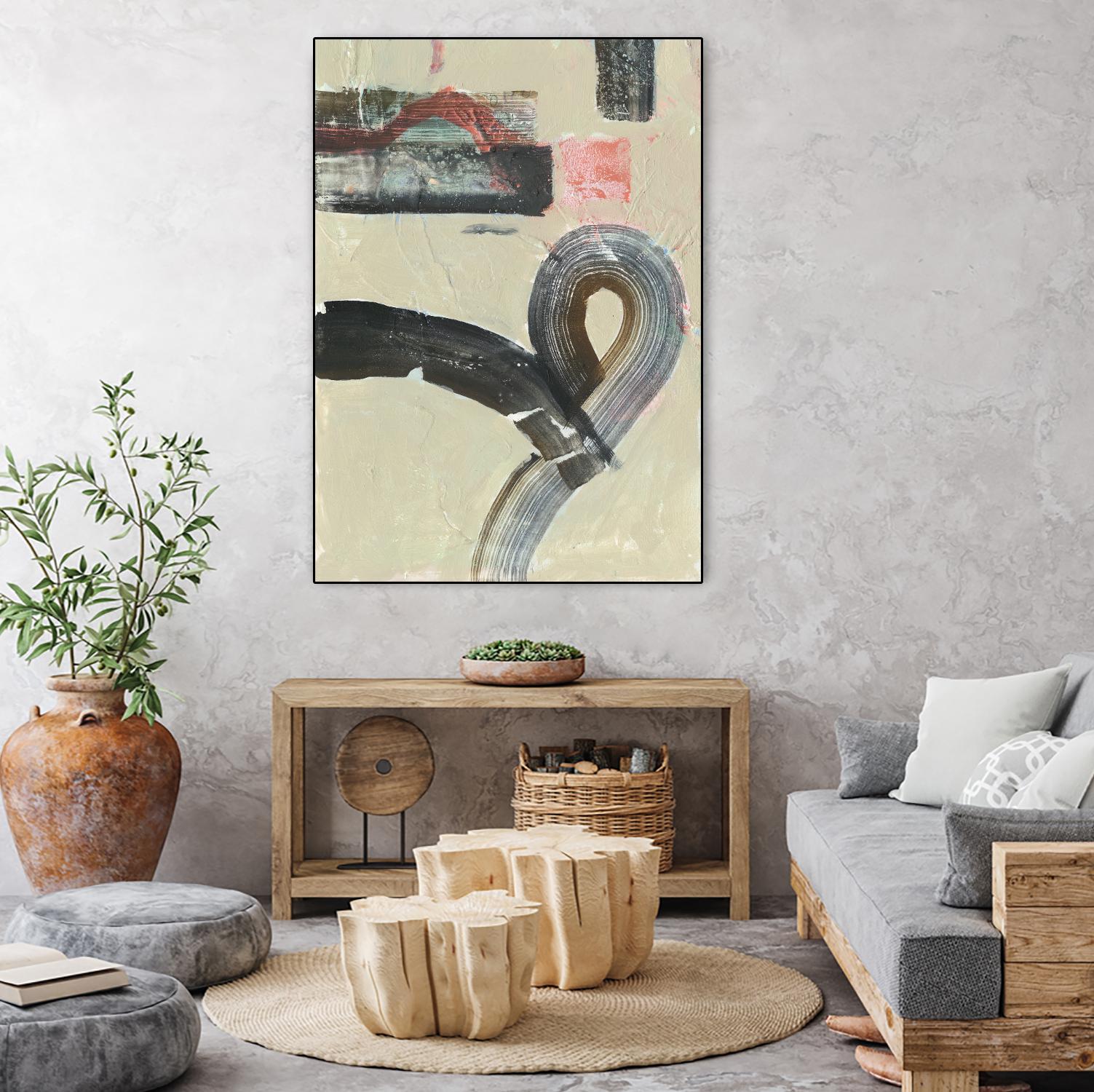 Striate I by Victoria Borges on GIANT ART - brown abstract