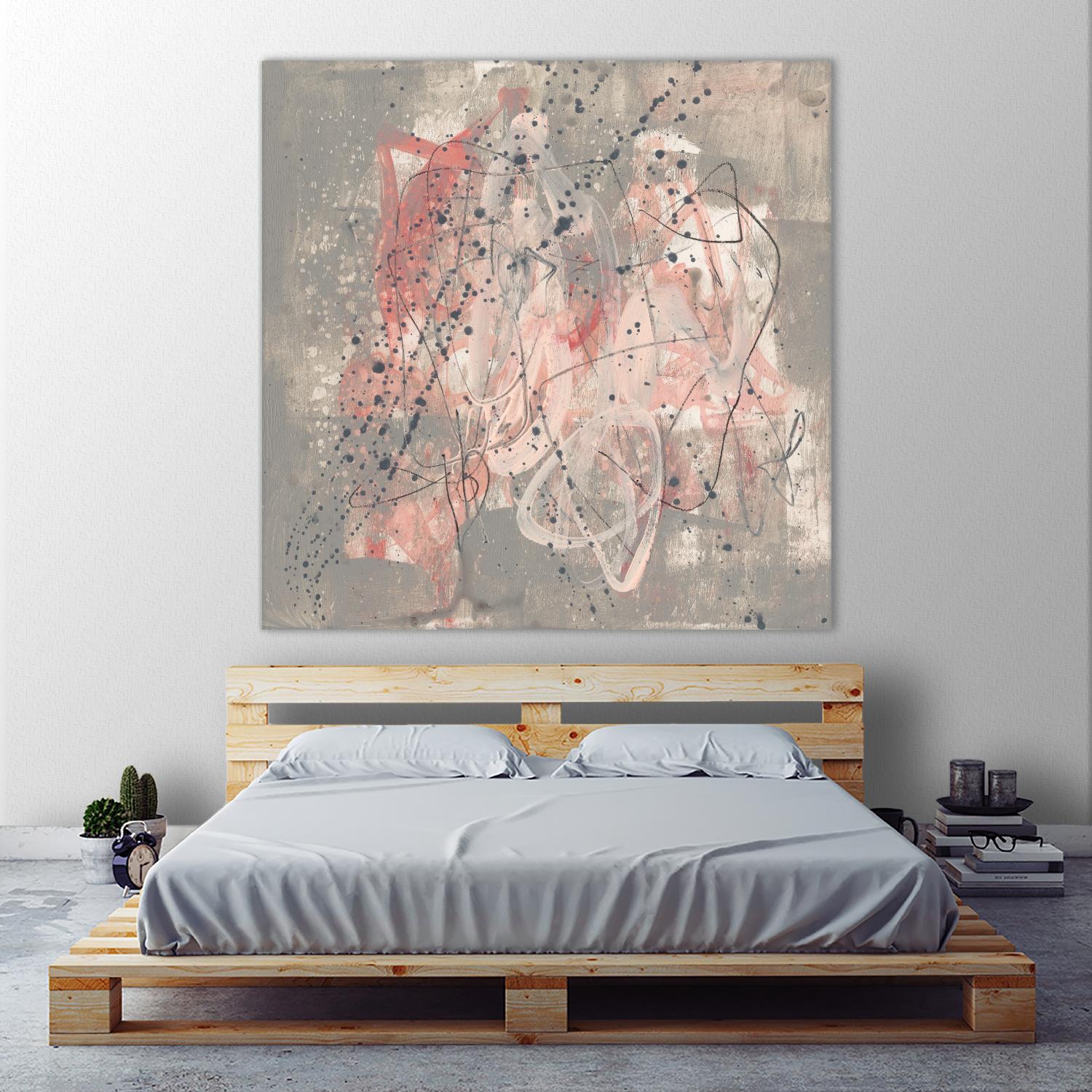 Blush Kinesis I by Jennifer Goldberger on GIANT ART - pink abstract