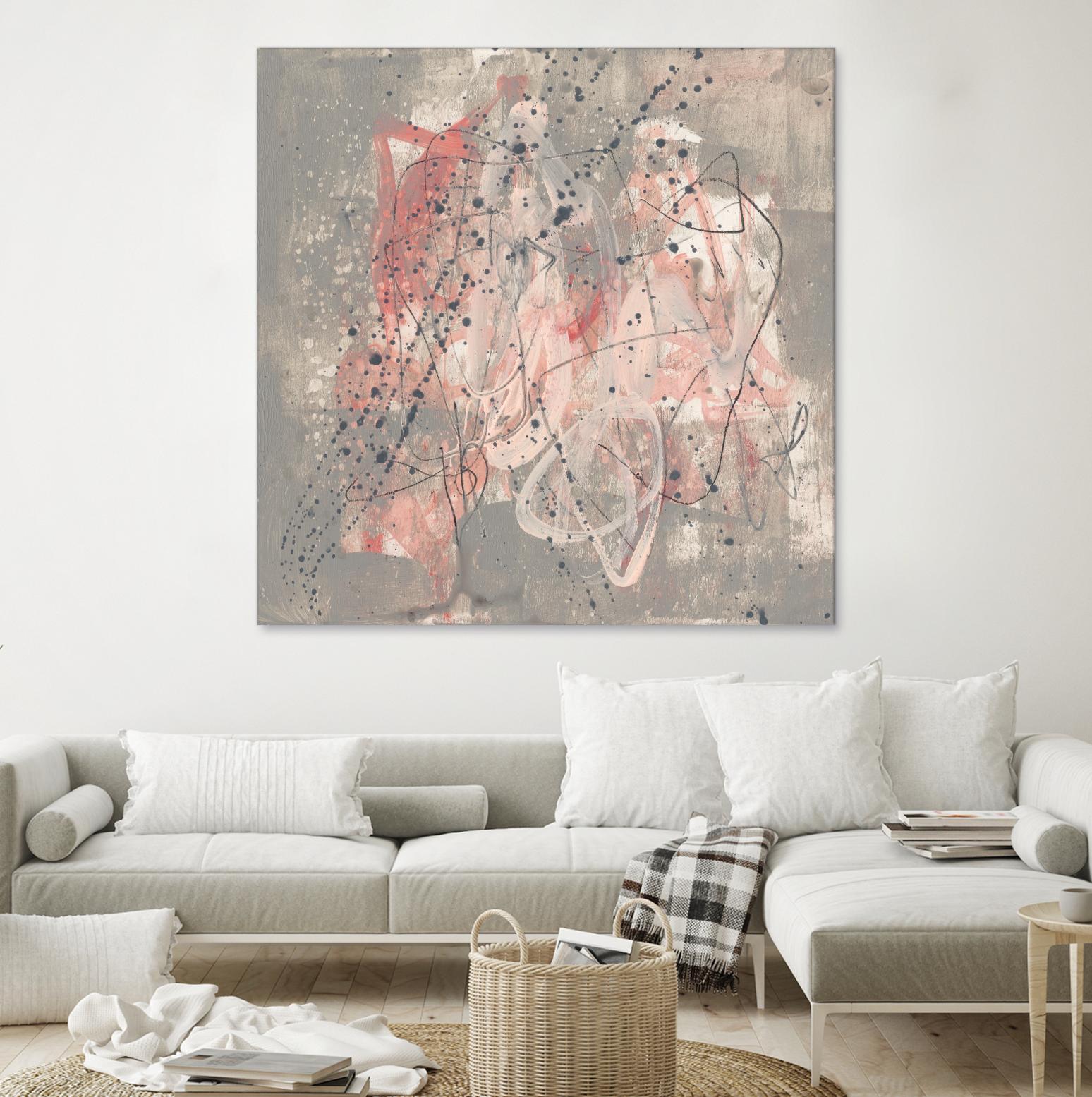 Blush Kinesis I by Jennifer Goldberger on GIANT ART - pink abstract