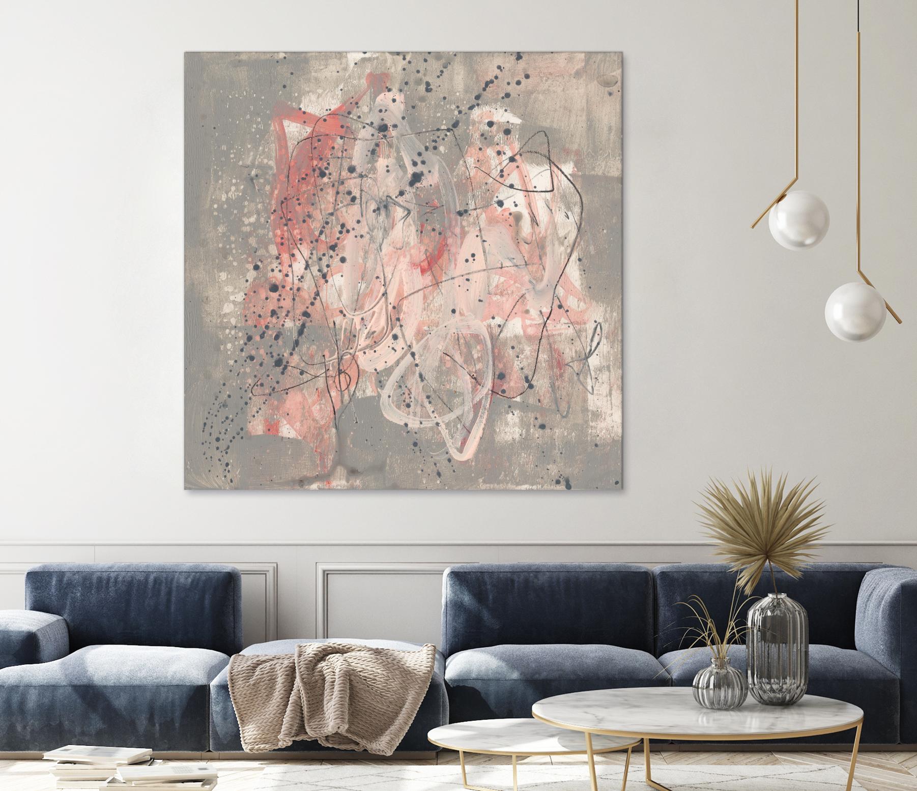 Blush Kinesis I by Jennifer Goldberger on GIANT ART - pink abstract