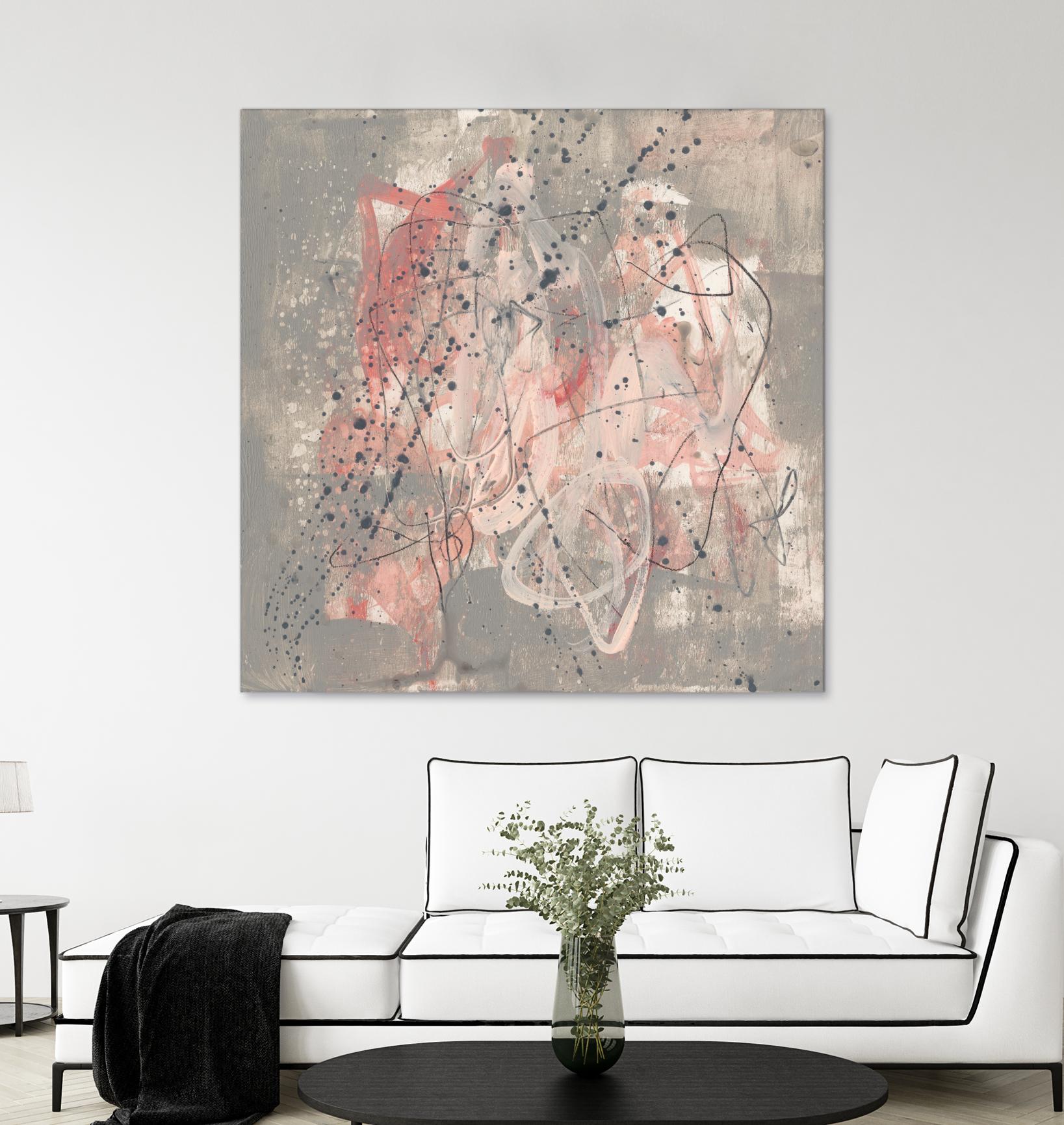 Blush Kinesis I by Jennifer Goldberger on GIANT ART - pink abstract