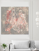 Blush Kinesis I by Jennifer Goldberger on GIANT ART - pink abstract
