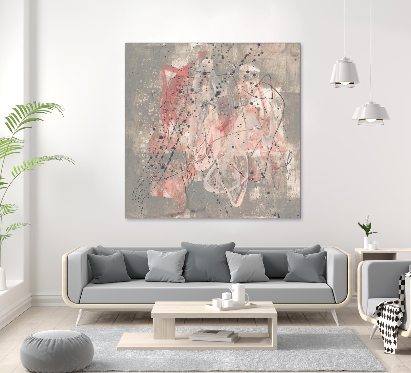 Blush Kinesis I by Jennifer Goldberger on GIANT ART - pink abstract