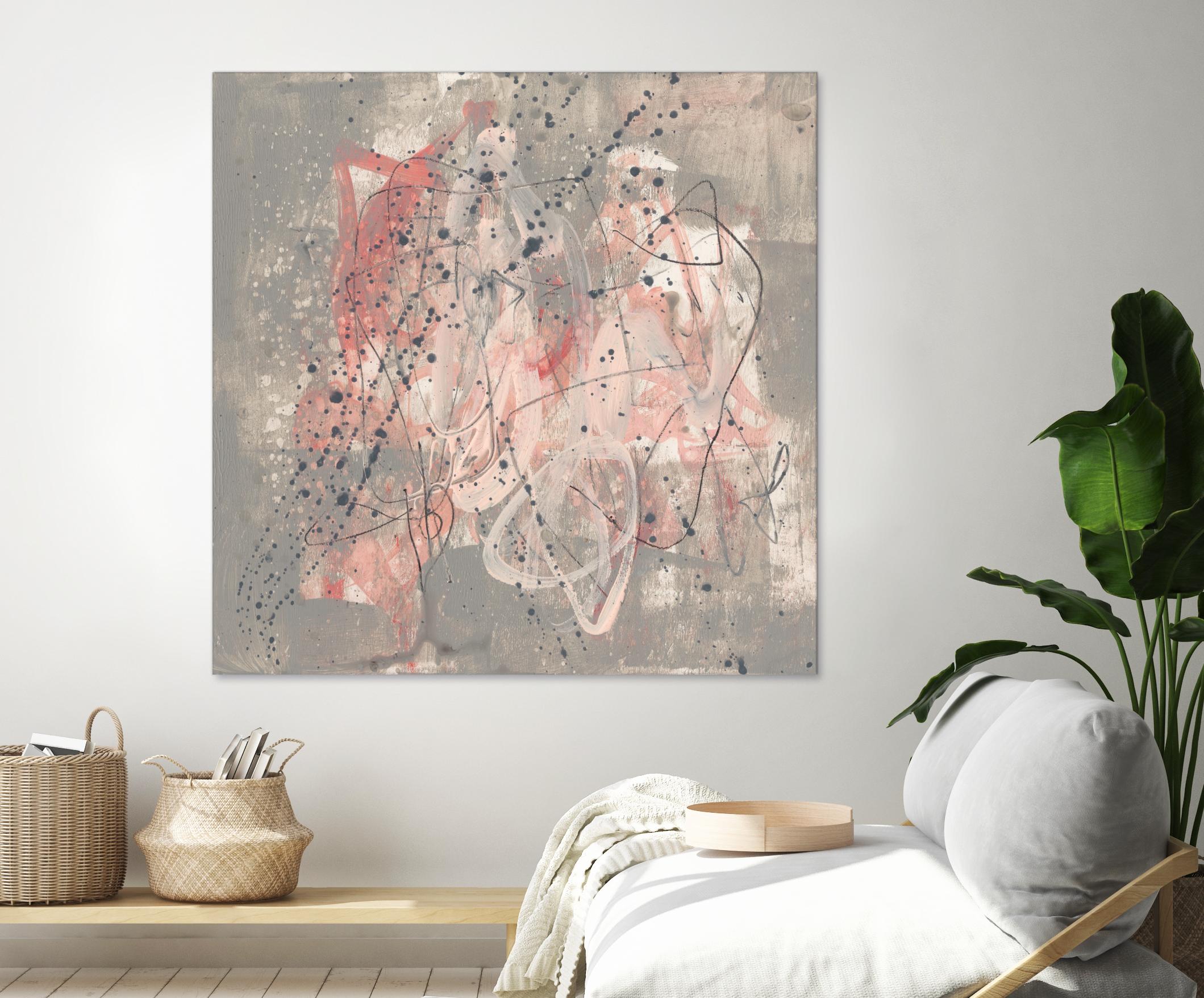 Blush Kinesis I by Jennifer Goldberger on GIANT ART - pink abstract