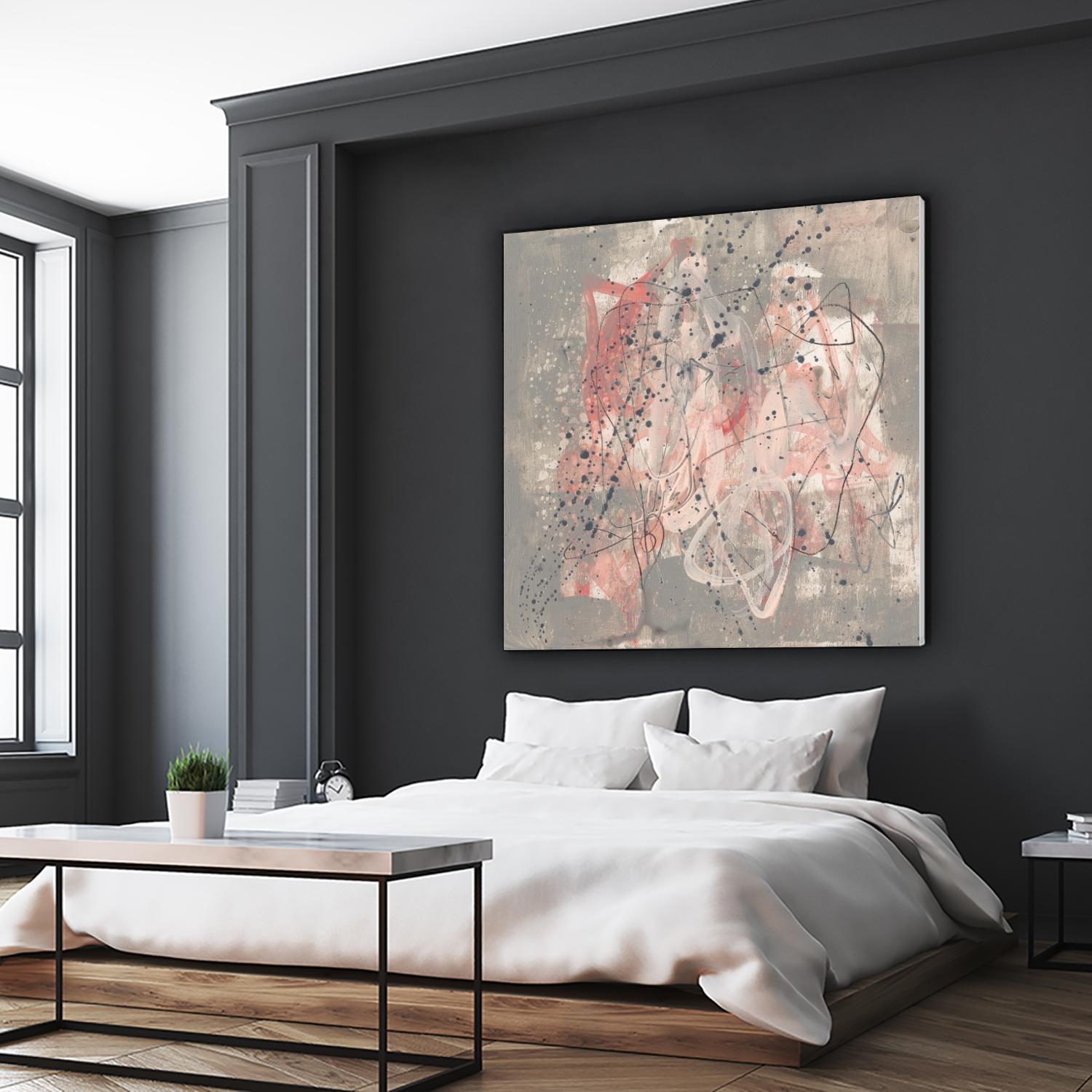 Blush Kinesis I by Jennifer Goldberger on GIANT ART - pink abstract