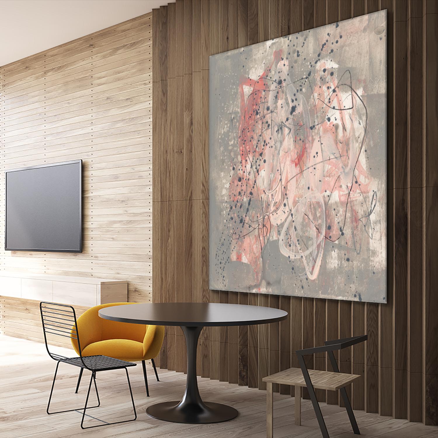 Blush Kinesis I by Jennifer Goldberger on GIANT ART - pink abstract