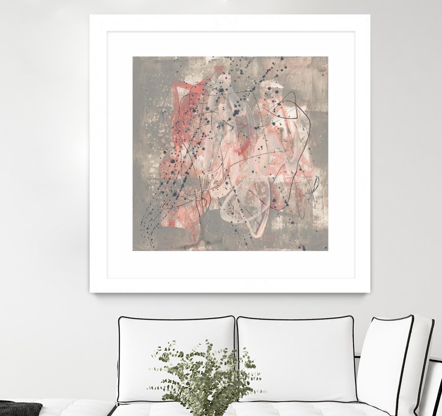 Blush Kinesis I by Jennifer Goldberger on GIANT ART - pink abstract