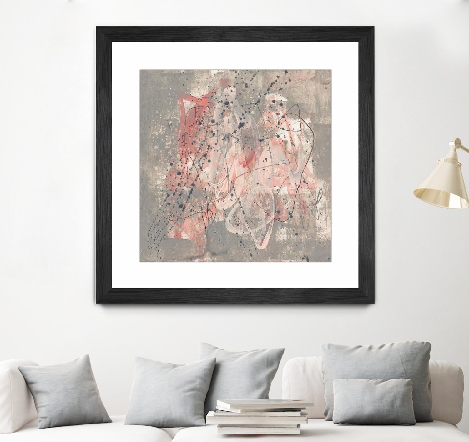 Blush Kinesis I by Jennifer Goldberger on GIANT ART - pink abstract