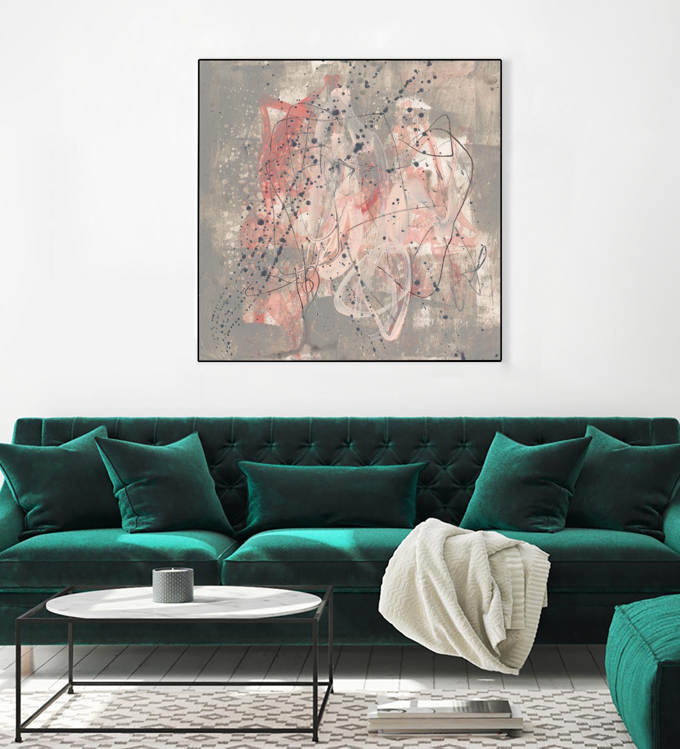 Blush Kinesis I by Jennifer Goldberger on GIANT ART - pink abstract