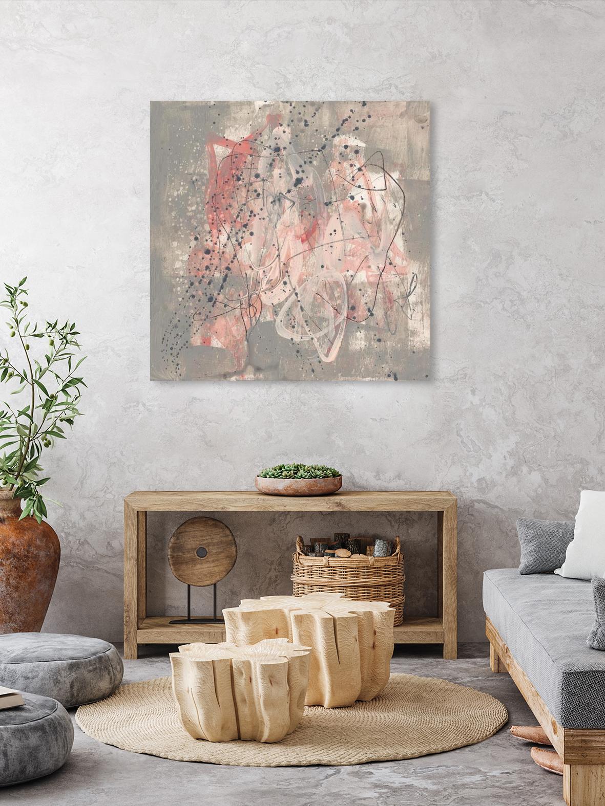 Blush Kinesis I by Jennifer Goldberger on GIANT ART - pink abstract