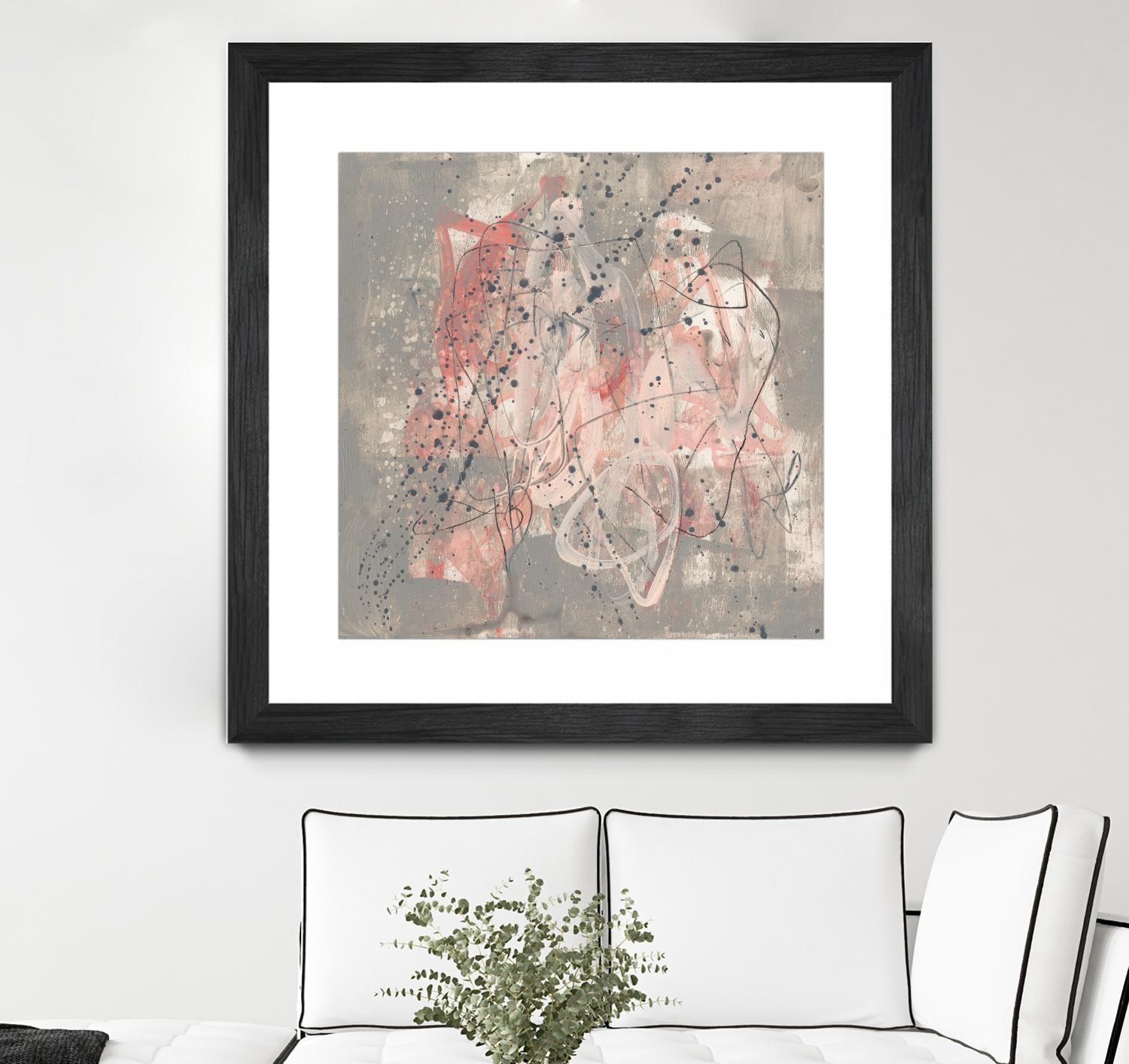 Blush Kinesis I by Jennifer Goldberger on GIANT ART - pink abstract