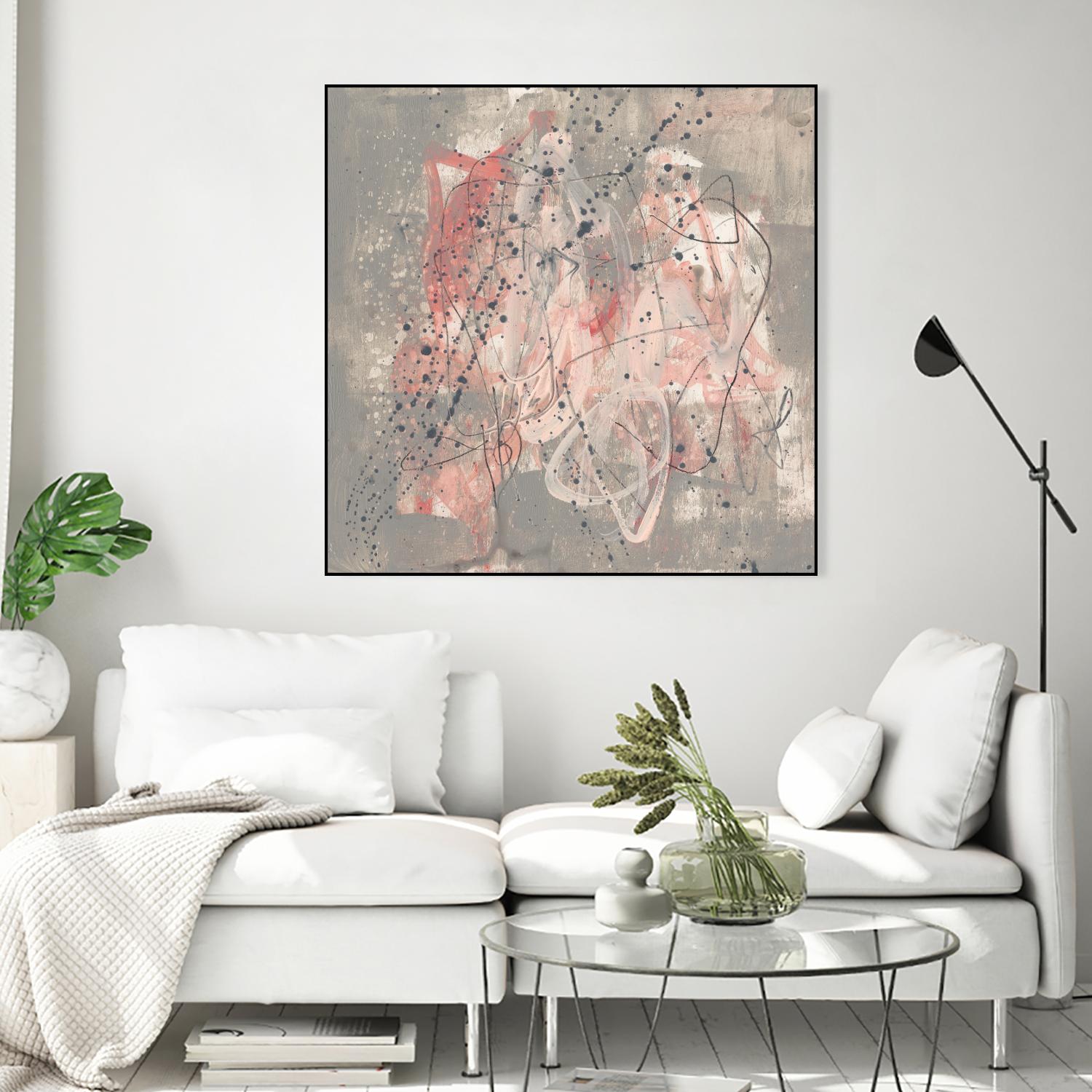 Blush Kinesis I by Jennifer Goldberger on GIANT ART - pink abstract