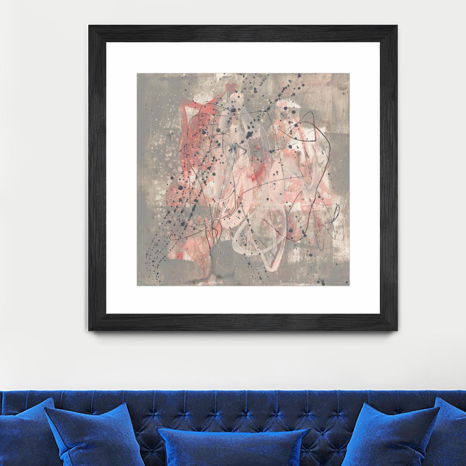 Blush Kinesis I by Jennifer Goldberger on GIANT ART - pink abstract