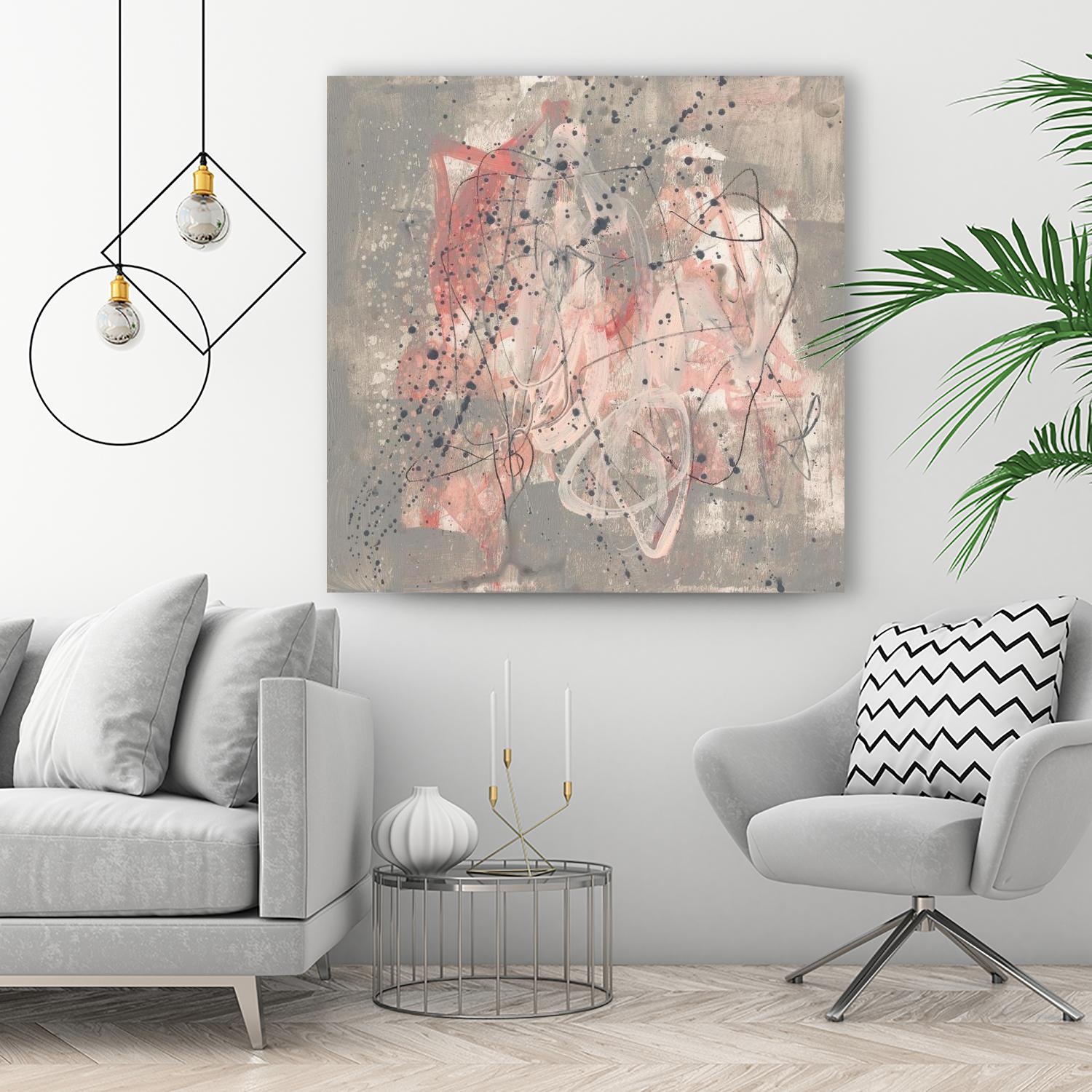 Blush Kinesis I by Jennifer Goldberger on GIANT ART - pink abstract