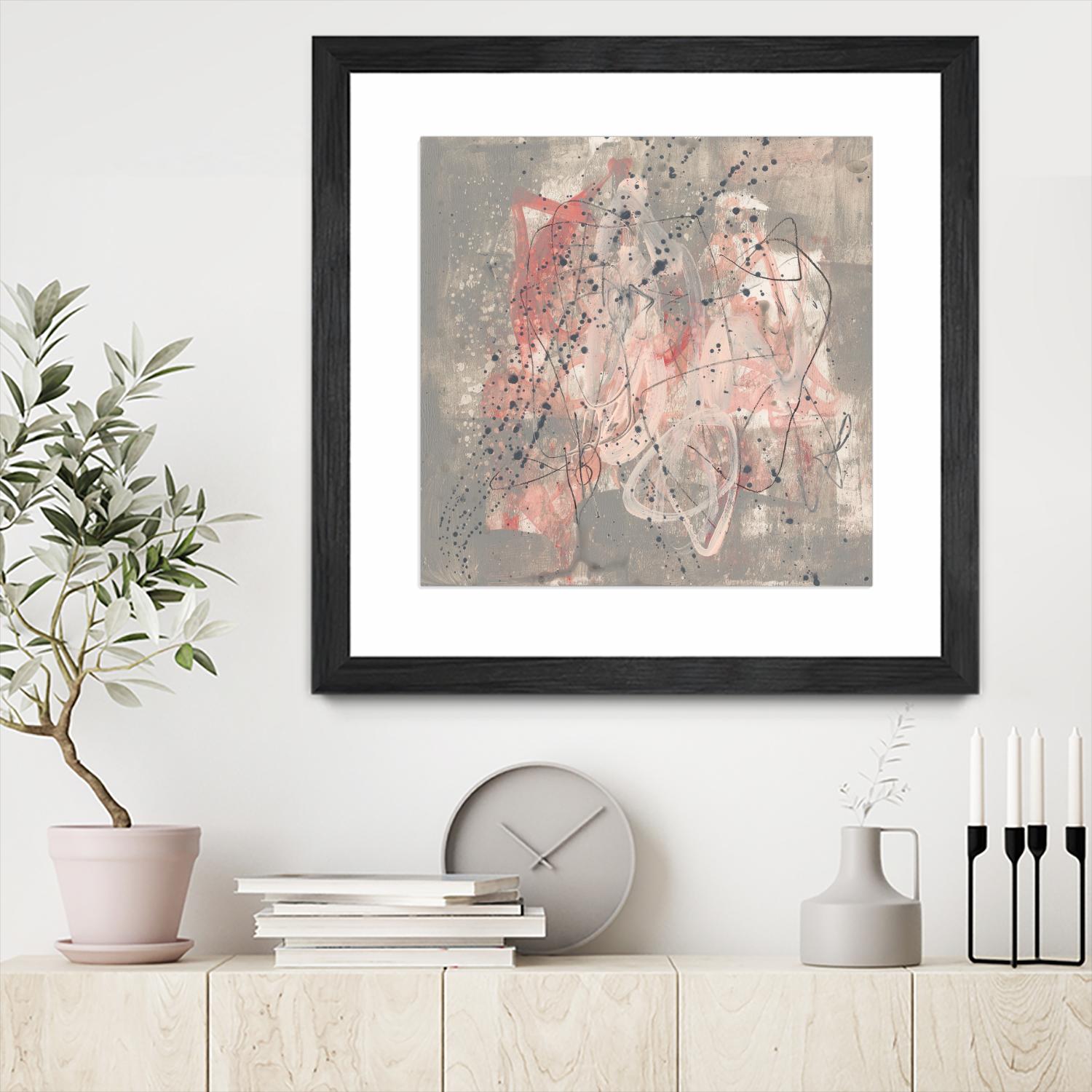 Blush Kinesis I by Jennifer Goldberger on GIANT ART - pink abstract