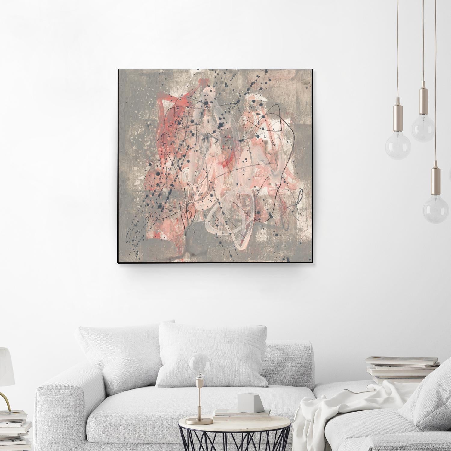 Blush Kinesis I by Jennifer Goldberger on GIANT ART - pink abstract