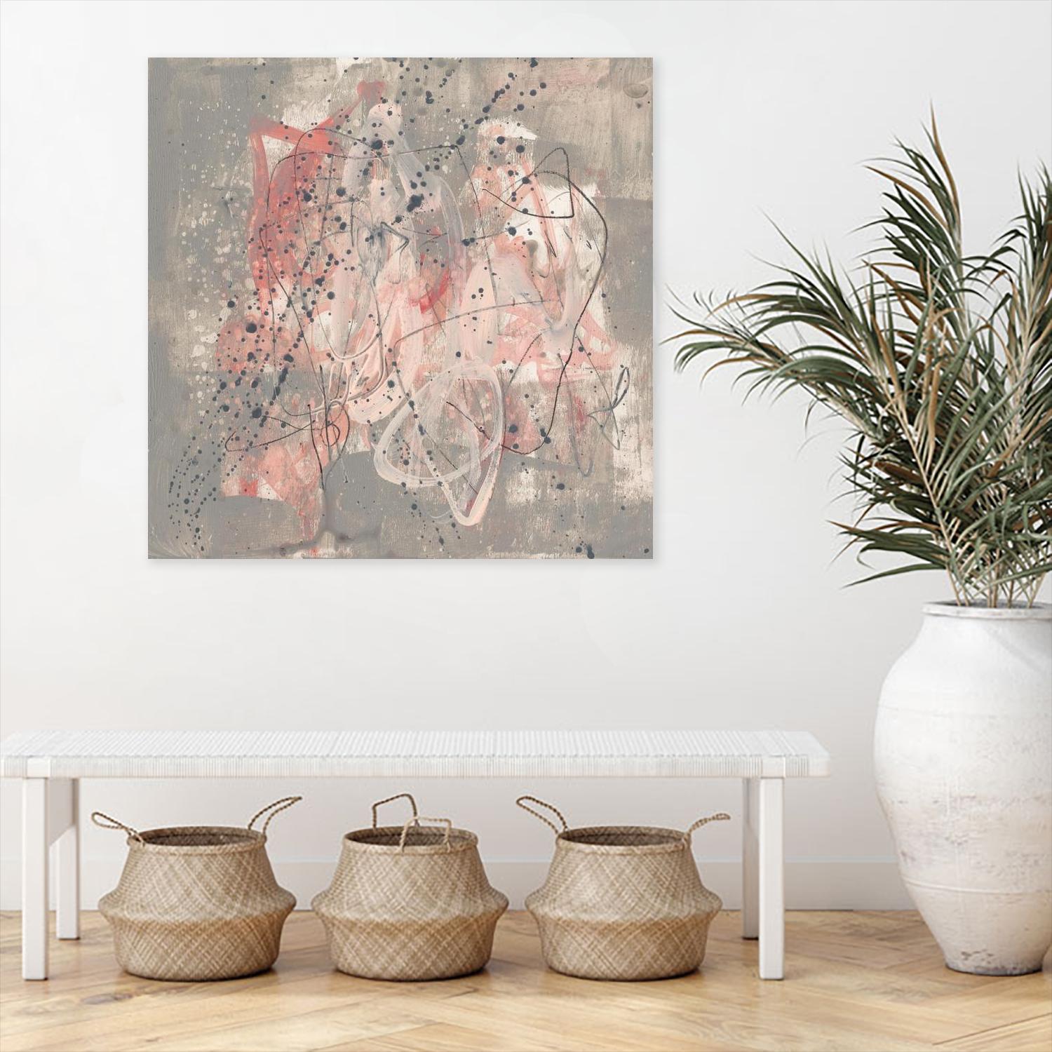 Blush Kinesis I by Jennifer Goldberger on GIANT ART - pink abstract