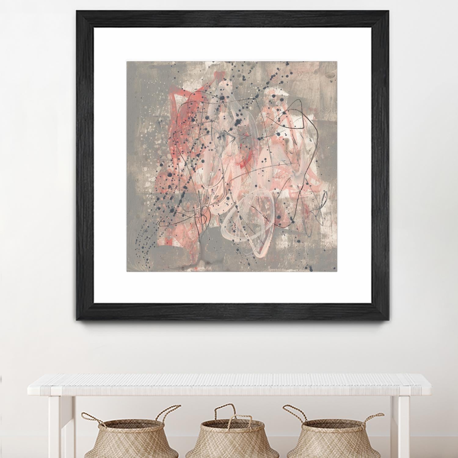 Blush Kinesis I by Jennifer Goldberger on GIANT ART - pink abstract