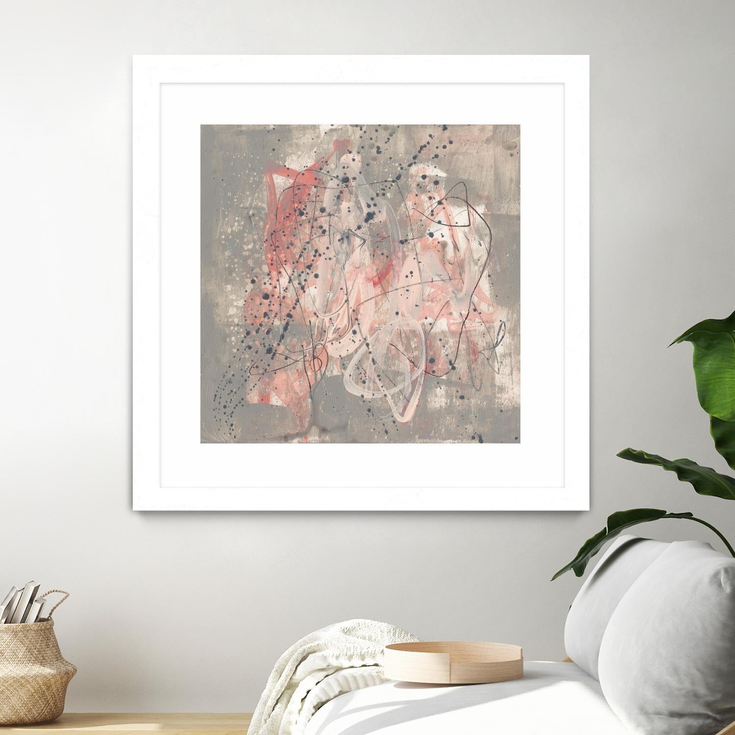 Blush Kinesis I by Jennifer Goldberger on GIANT ART - pink abstract
