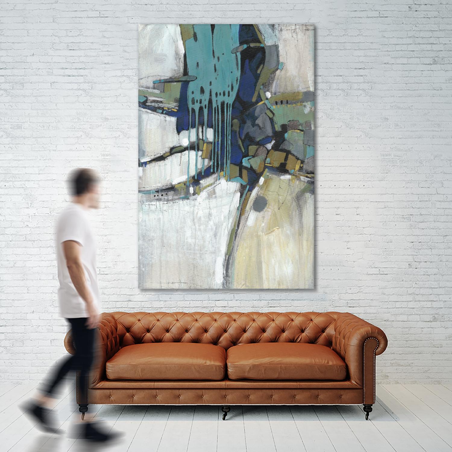Separation II by Tim OToole on GIANT ART - blue abstract