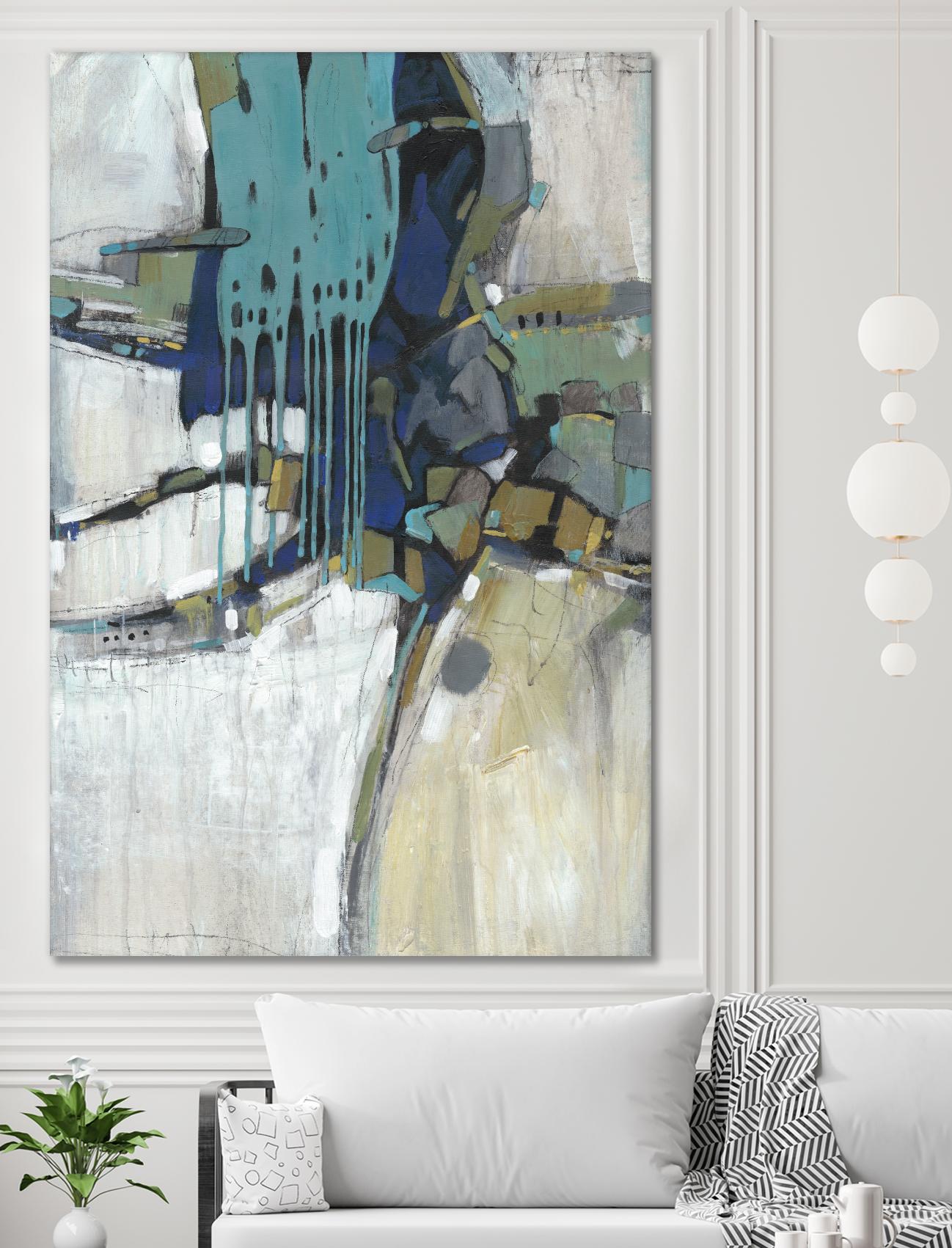 Separation II by Tim OToole on GIANT ART - blue abstract