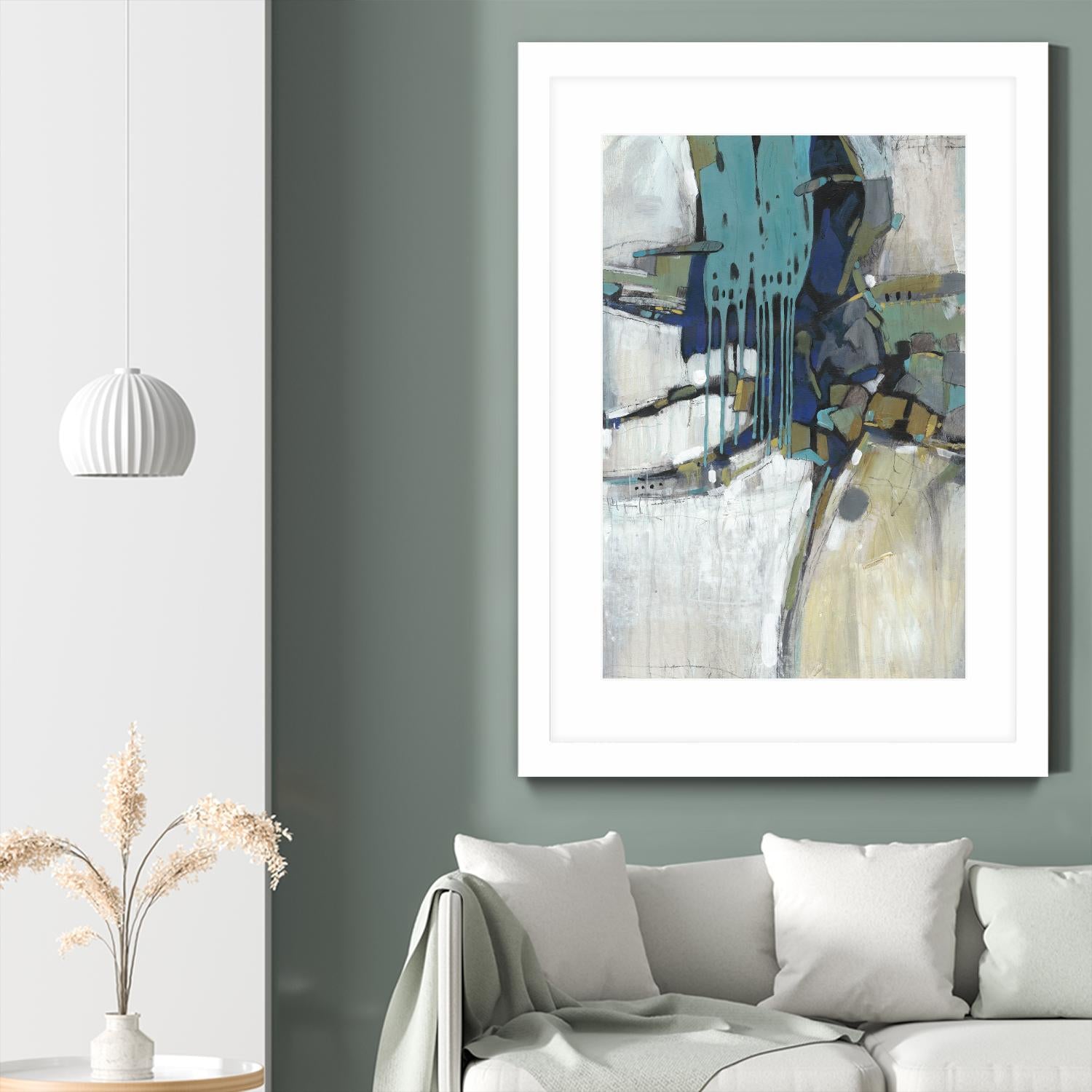 Separation II by Tim OToole on GIANT ART - blue abstract