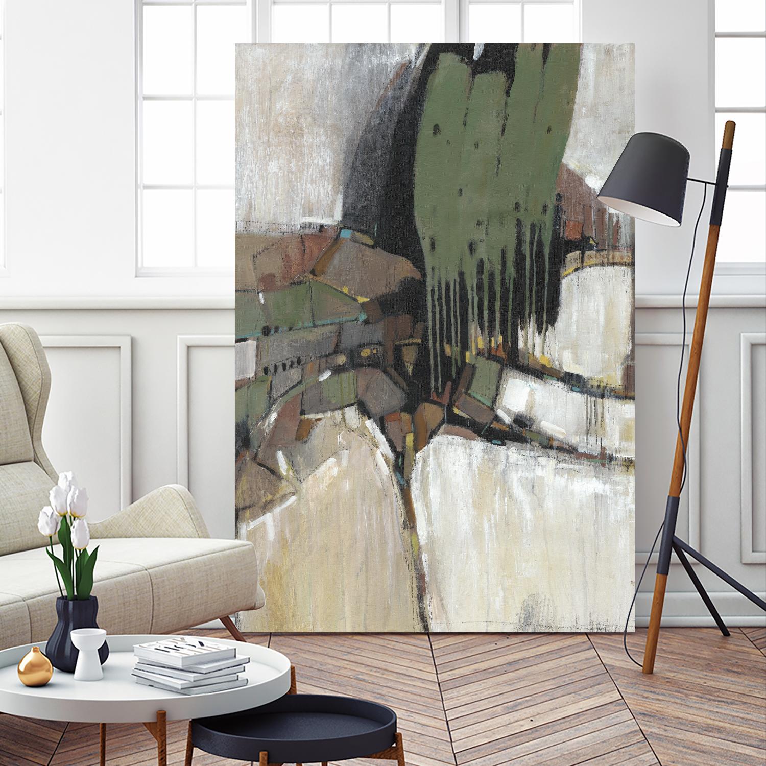 Separation III by Tim OToole on GIANT ART - green abstract