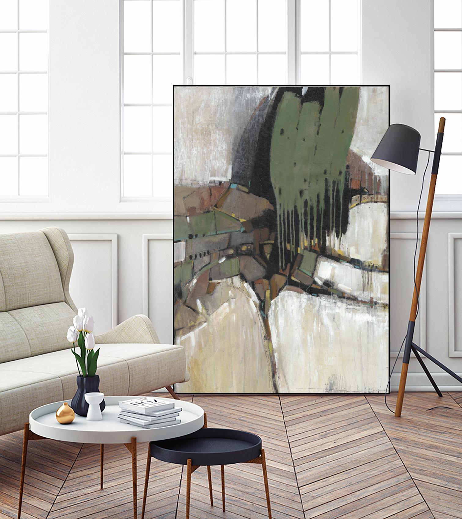 Separation III by Tim OToole on GIANT ART - green abstract